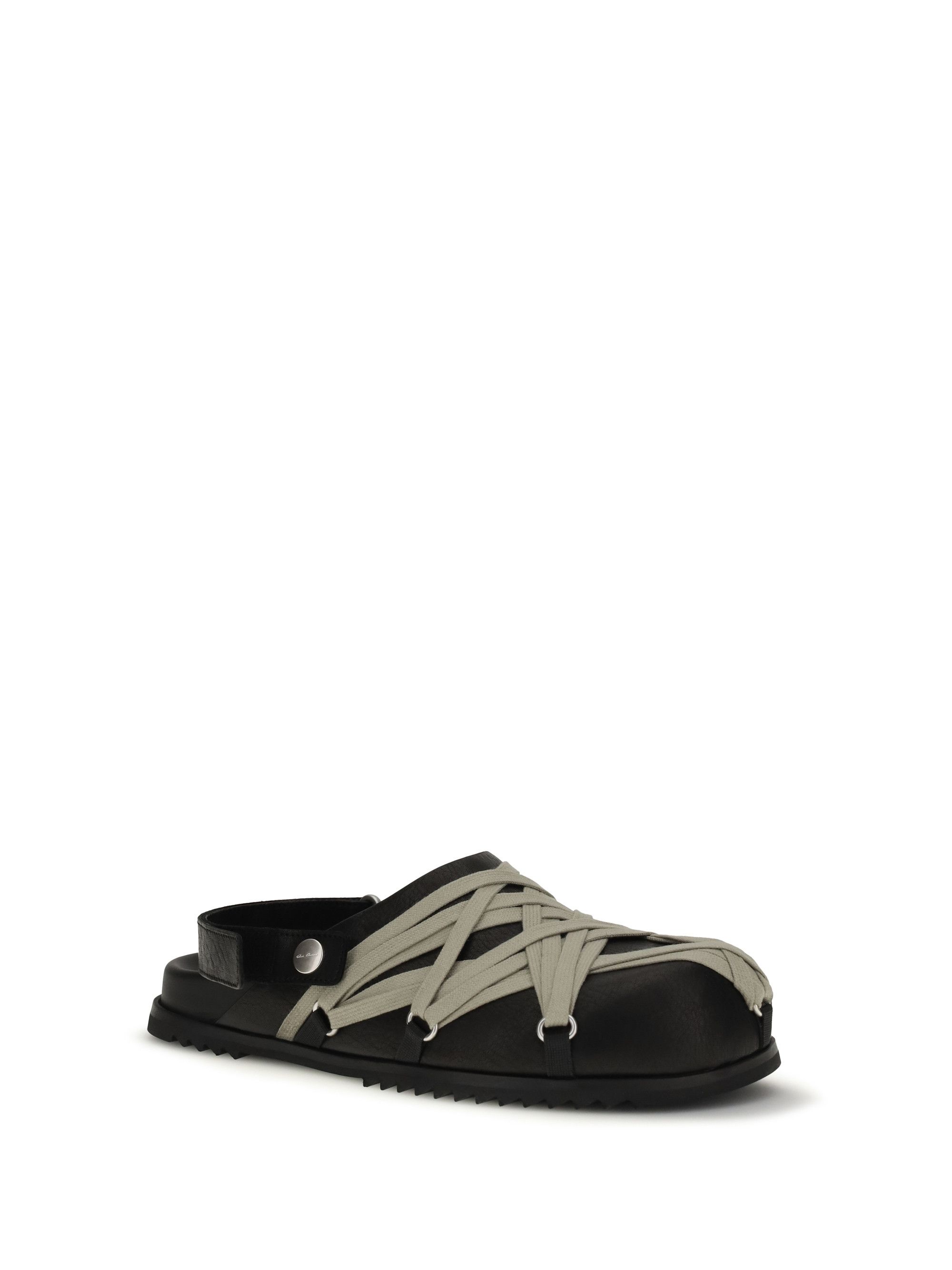 Rick Owens Megalace leather Mules Size US 8 / IT 38 - 2 Thumbnail