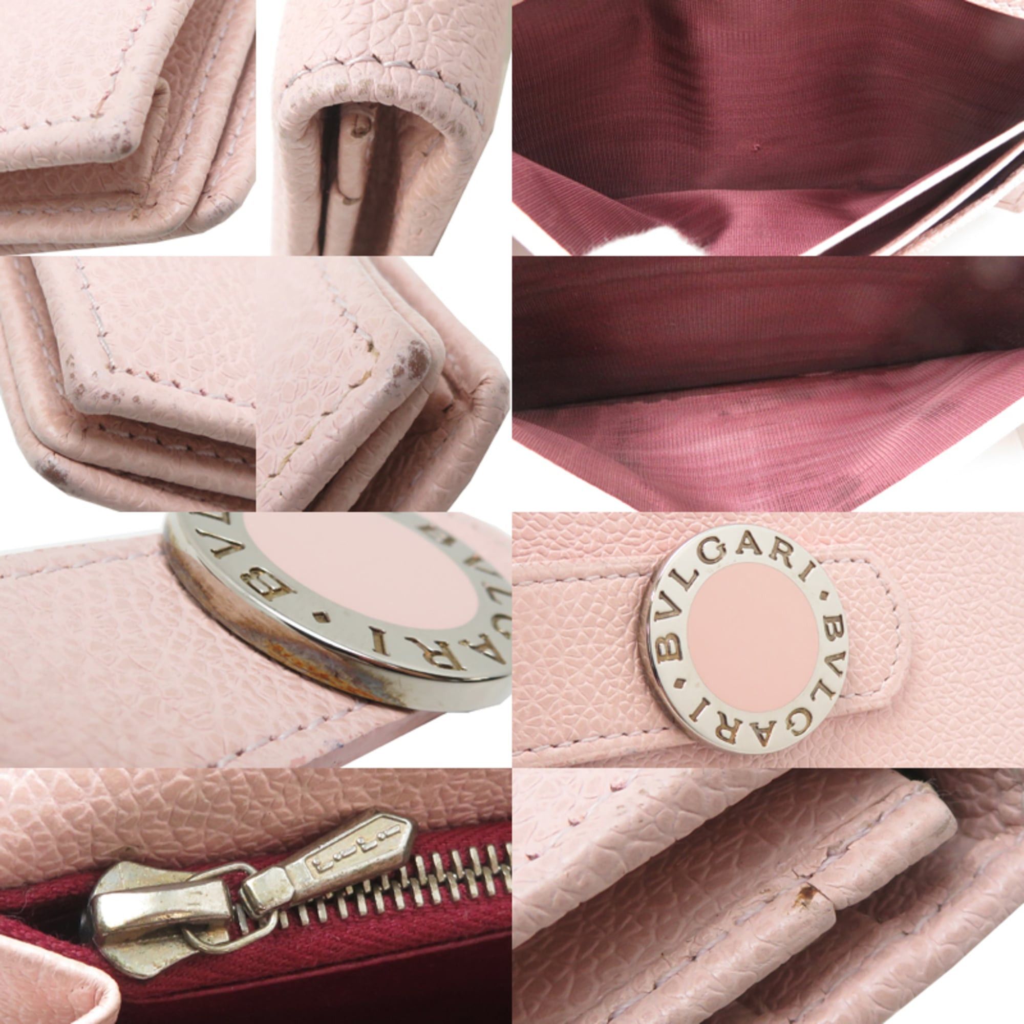 Bvlgari Bvlgari Women's Long Wallet Leather Pink Size ONE SIZE - 10 Thumbnail