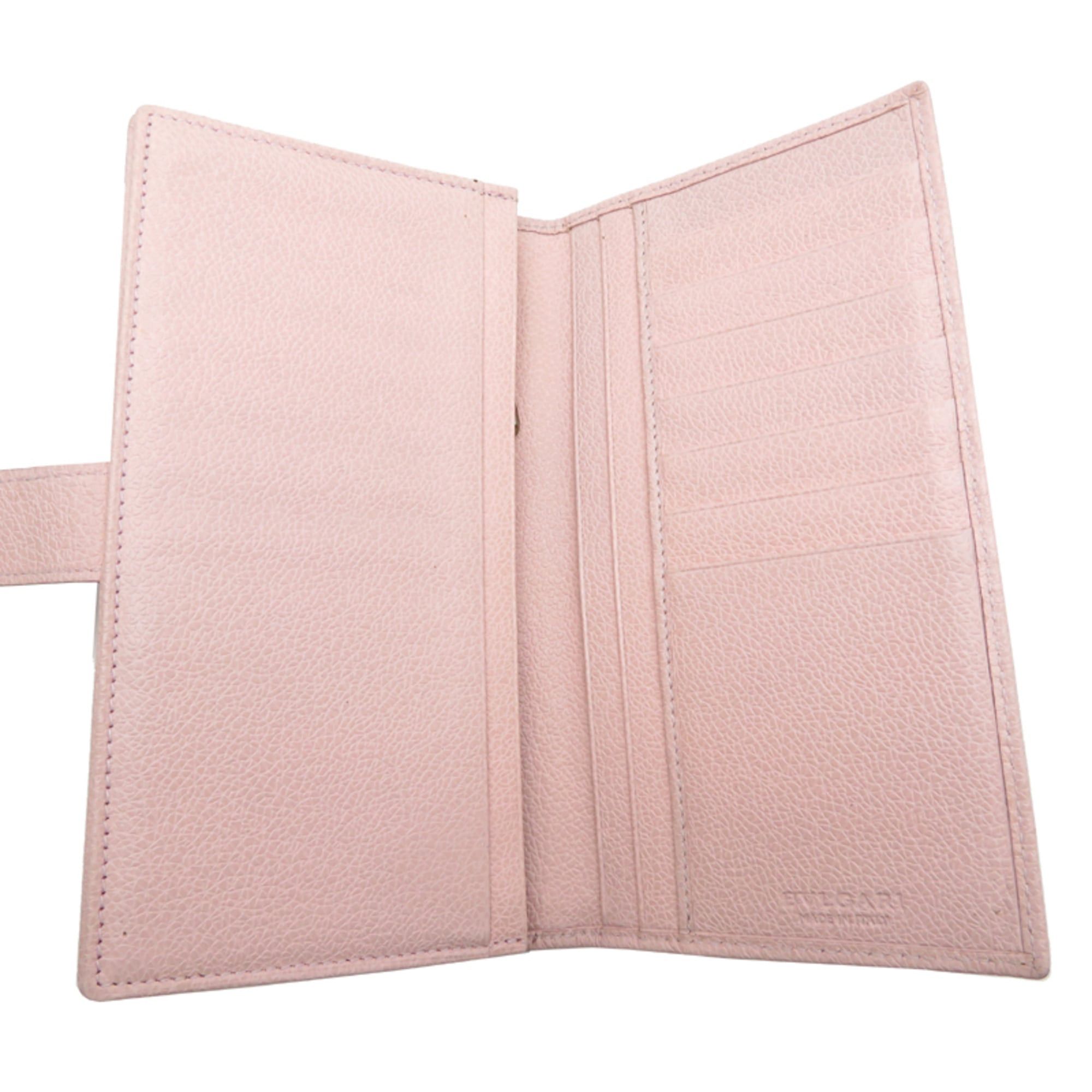Bvlgari Bvlgari Women's Long Wallet Leather Pink Size ONE SIZE - 5 Thumbnail