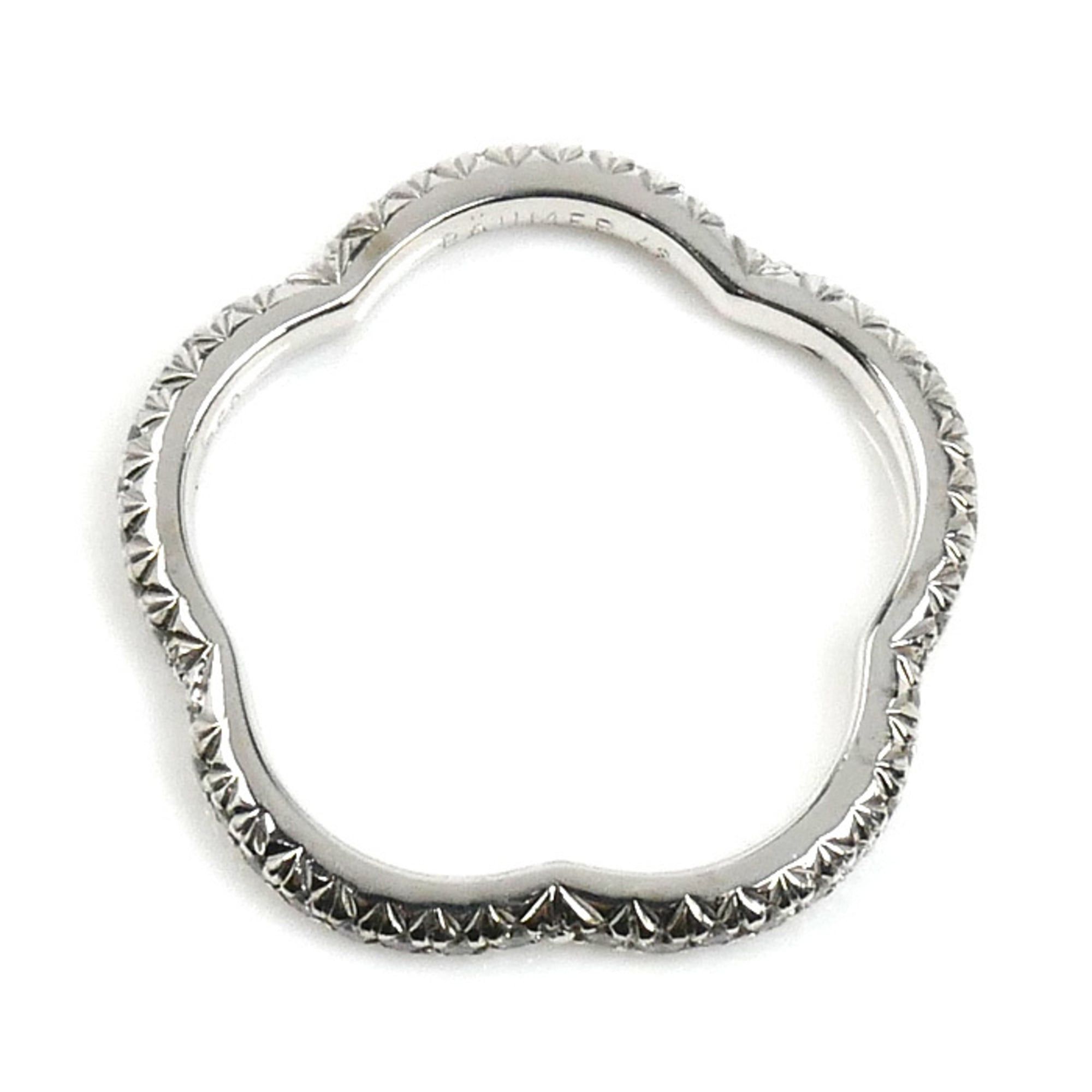 Chanel CHANEL 18KWG White Gold Camellia Diamond Ring J3211, Size 48, 2.0g, Women's Size ONE SIZE - 4 Thumbnail