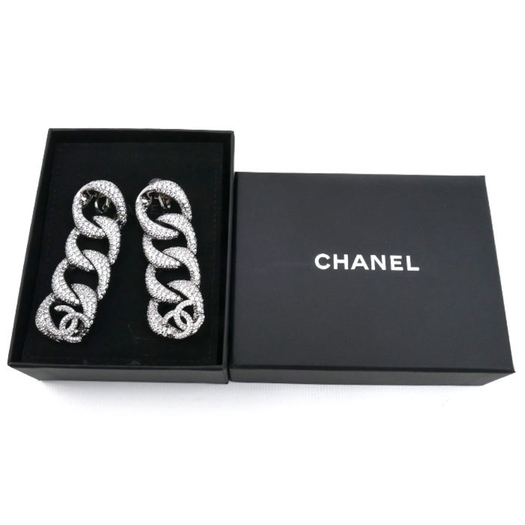 Chanel CHANEL Metal Coco Mark Long Earrings AB7556 54.6g Women's Size ONE SIZE - 6 Thumbnail