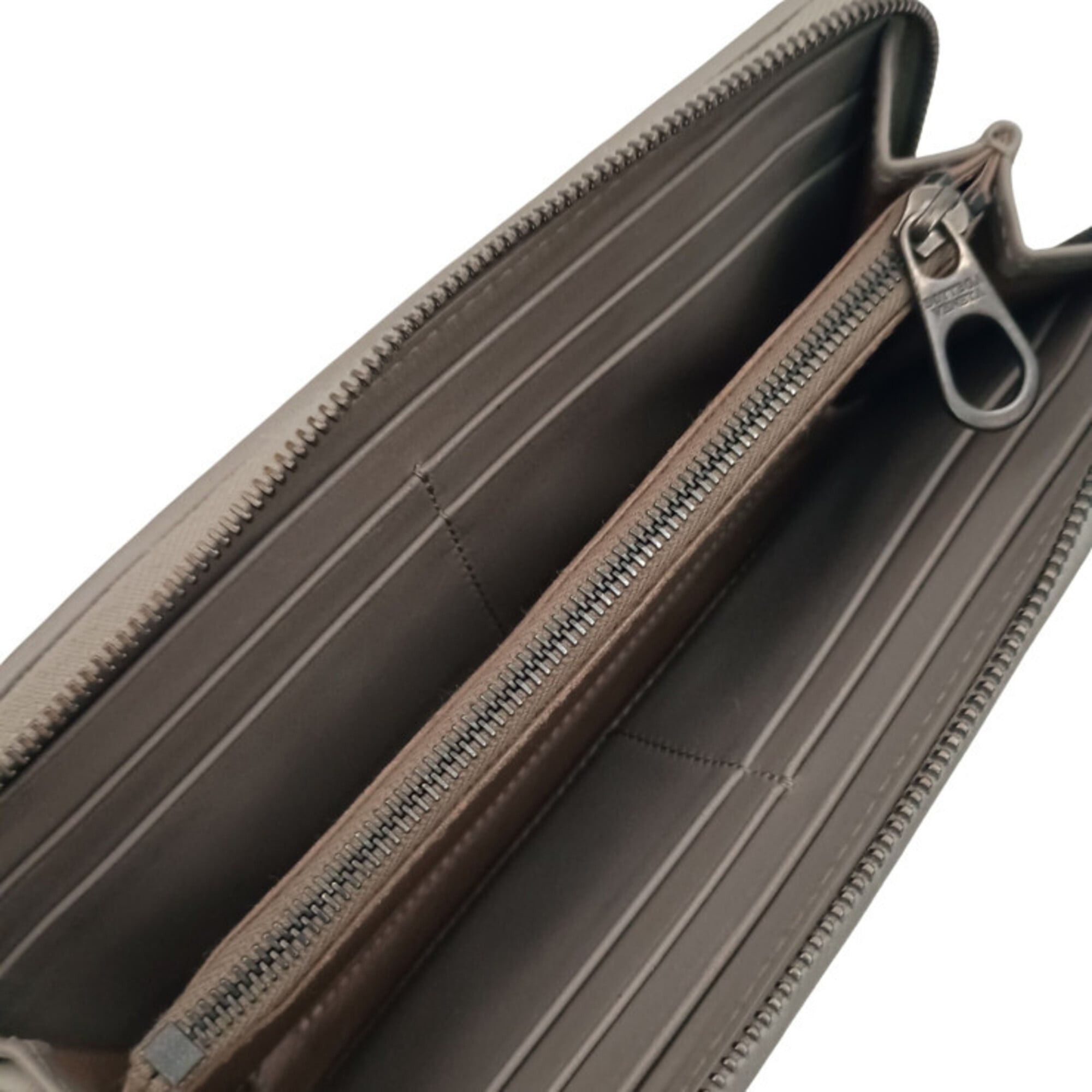 Bottega Veneta Bottega Veneta Long Wallet Intrecciato 510643 Gray Leather Men's Women's Round Size ONE SIZE - 7 Thumbnail