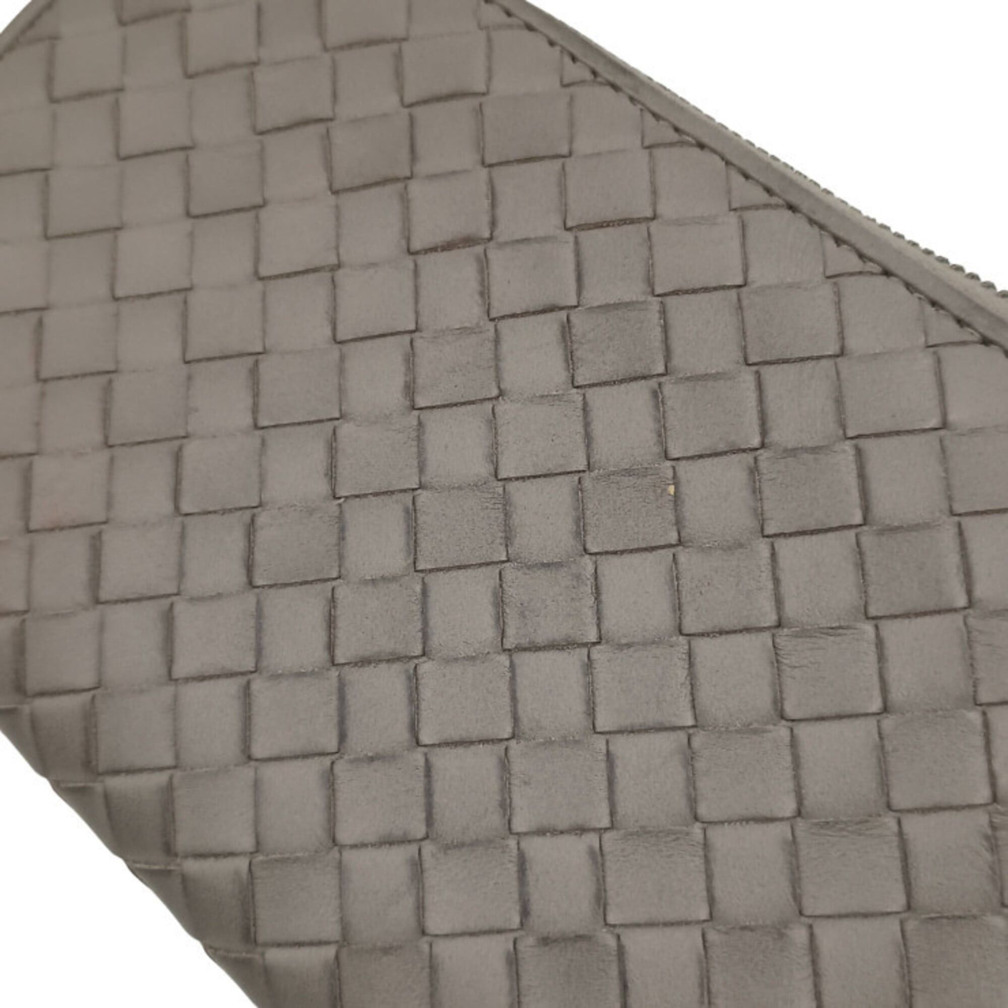 Bottega Veneta Bottega Veneta Long Wallet Intrecciato 510643 Gray Leather Men's Women's Round Size ONE SIZE - 5 Thumbnail