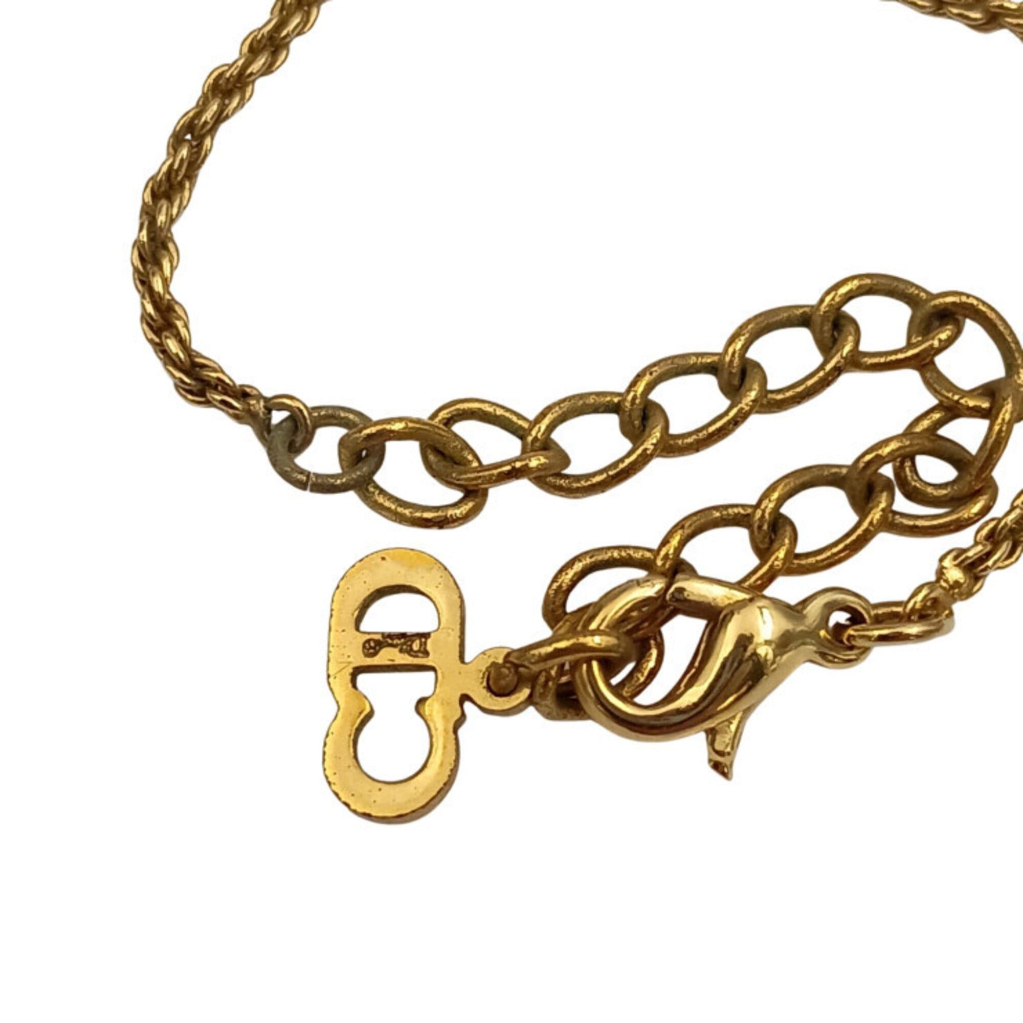 Dior Christian Dior necklace with rhinestones, gold metal, for women. Size ONE SIZE - 6 Thumbnail