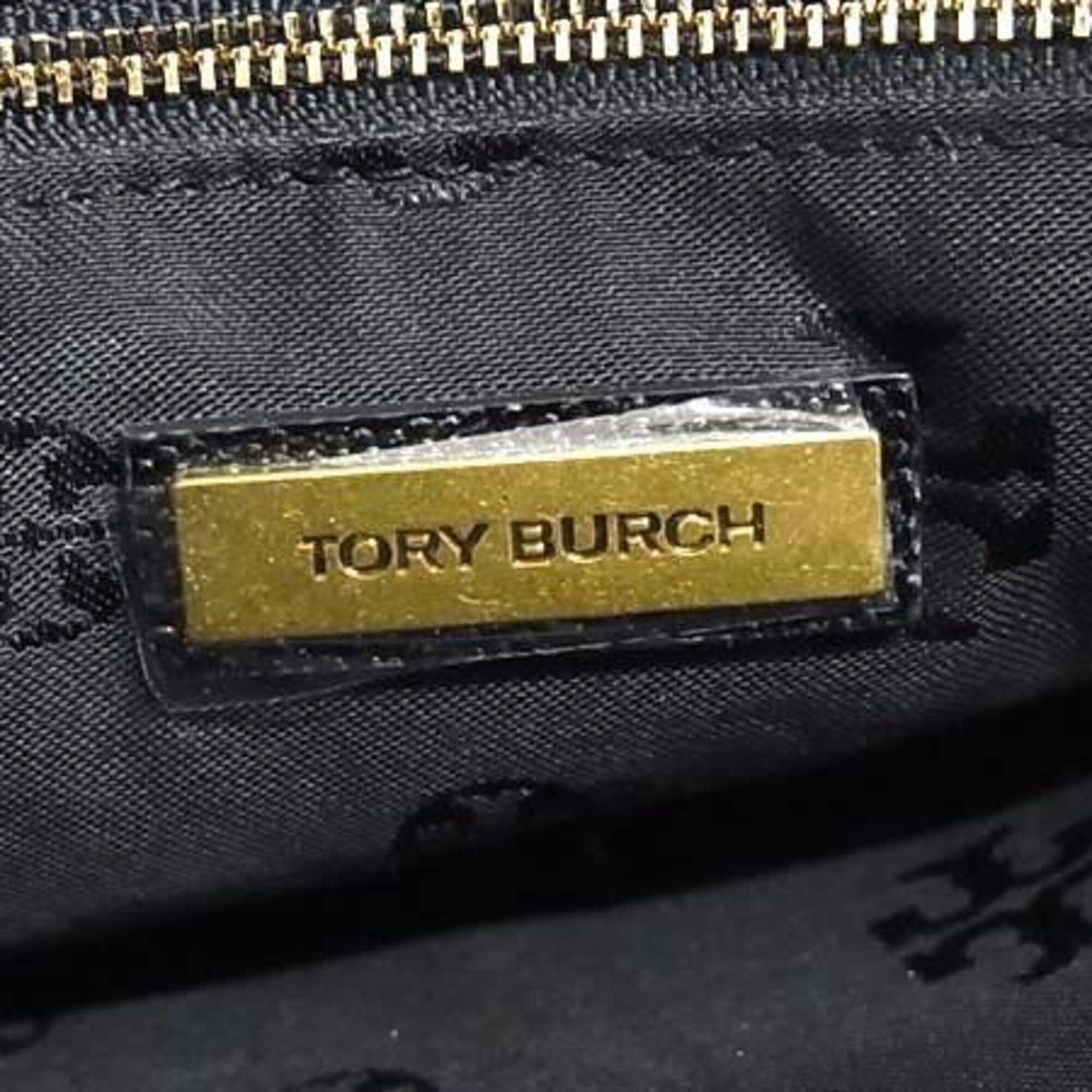 Tory Burch Tory Burch Britain Collection Tote Bag, Black, Women's, Chain Size ONE SIZE - 6 Thumbnail