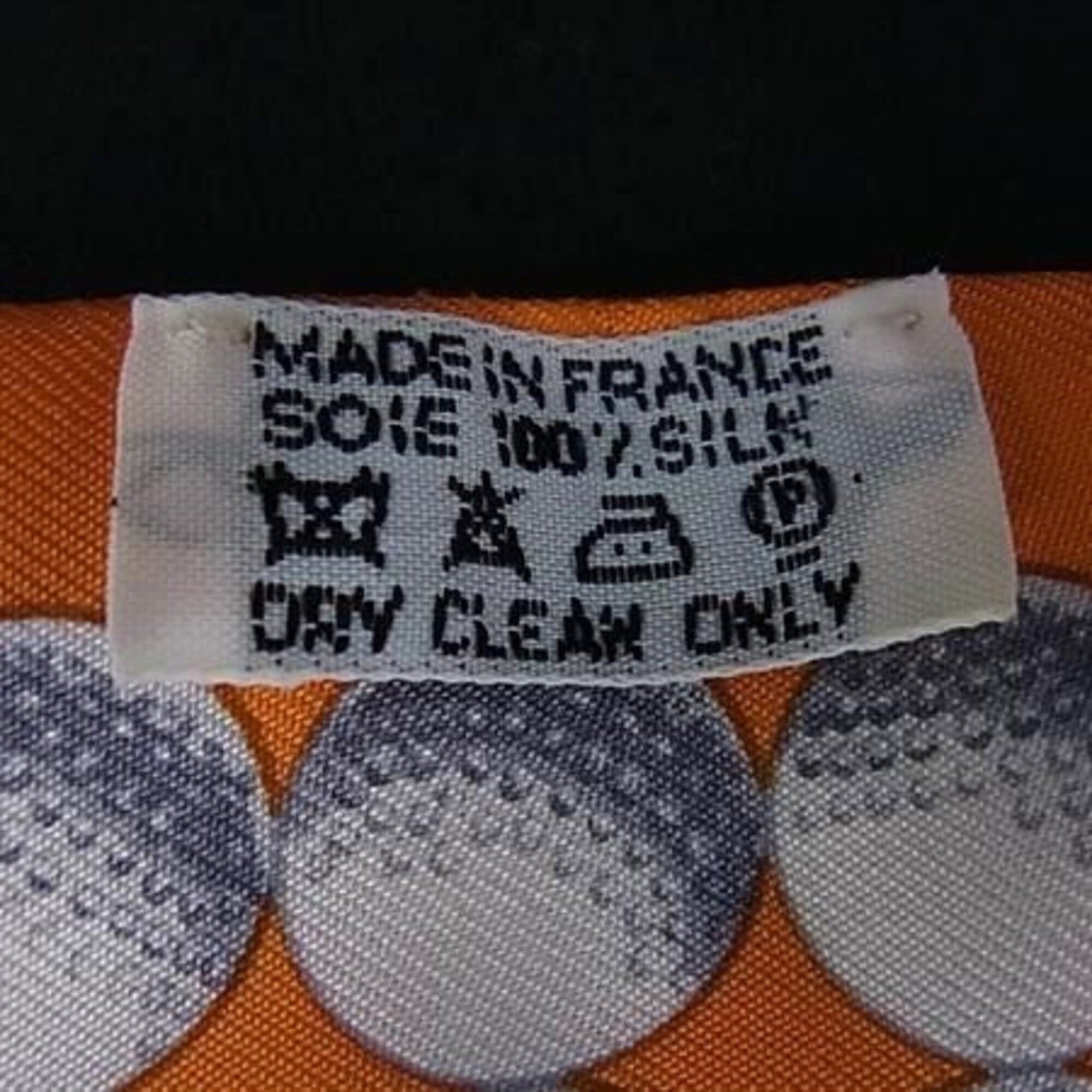 Hermes HERMES Ribbon Scarf/Muffler Twilly Orange Silk Women's BALLS DE GOLF Size ONE SIZE - 3 Thumbnail