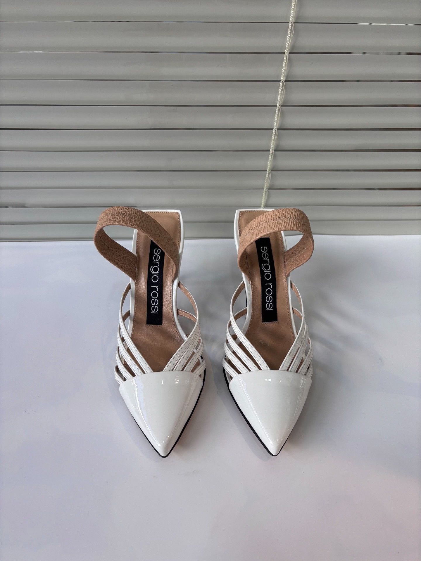 Sergio Rossi Sergio Rossi White Two-Way High-Heel Sandals Size US 5 / IT 35 - 5 Thumbnail
