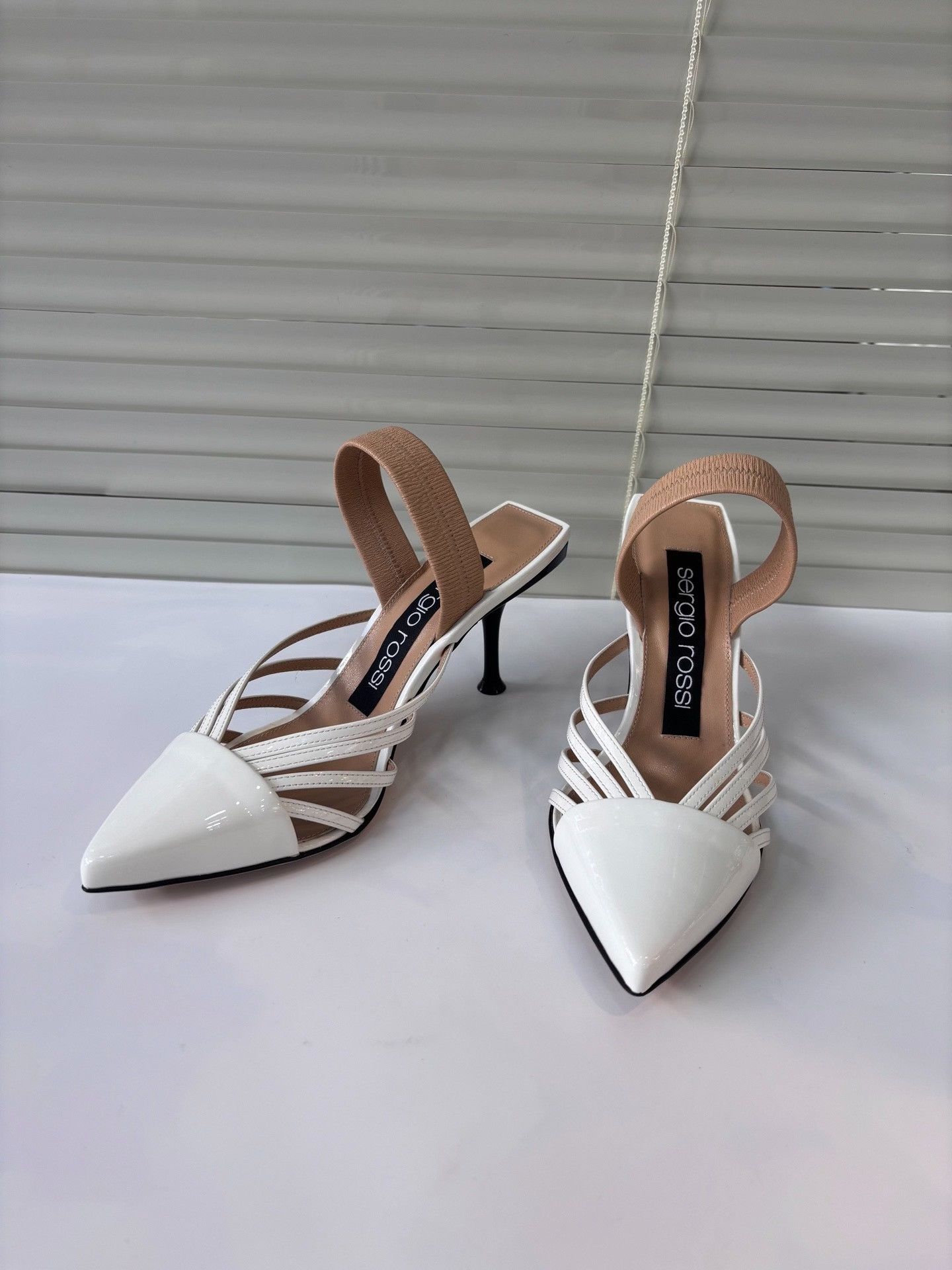 Sergio Rossi Sergio Rossi White Two-Way High-Heel Sandals Size US 5 / IT 35 - 6 Thumbnail