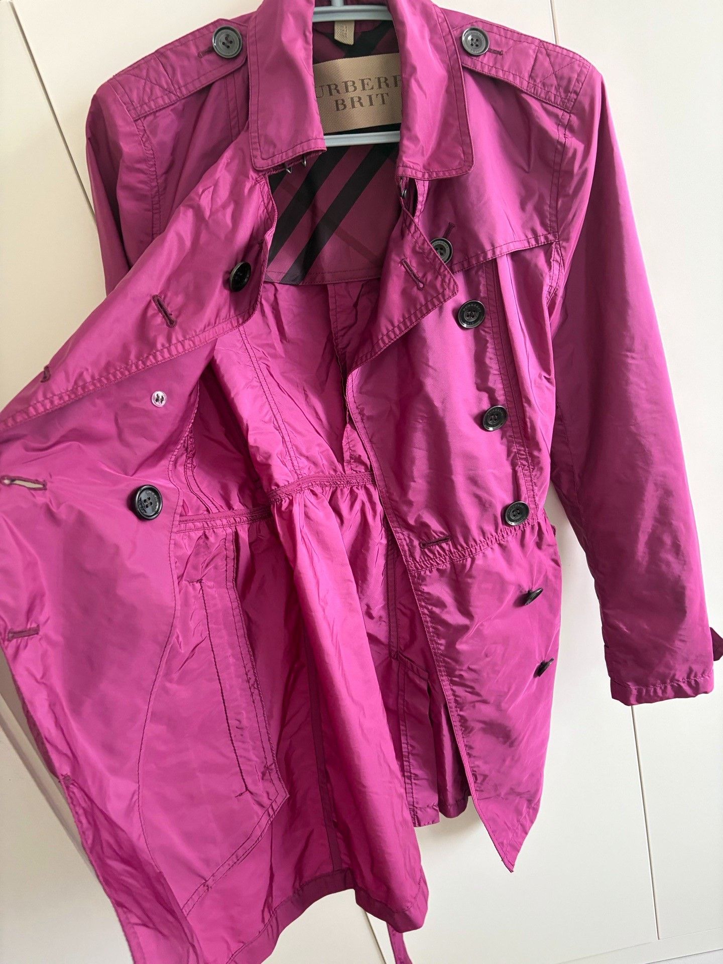 Burberry Burberry Pink Lightweight Trench Coat Size M / US 6-8 / IT 42-44 - 7 Thumbnail