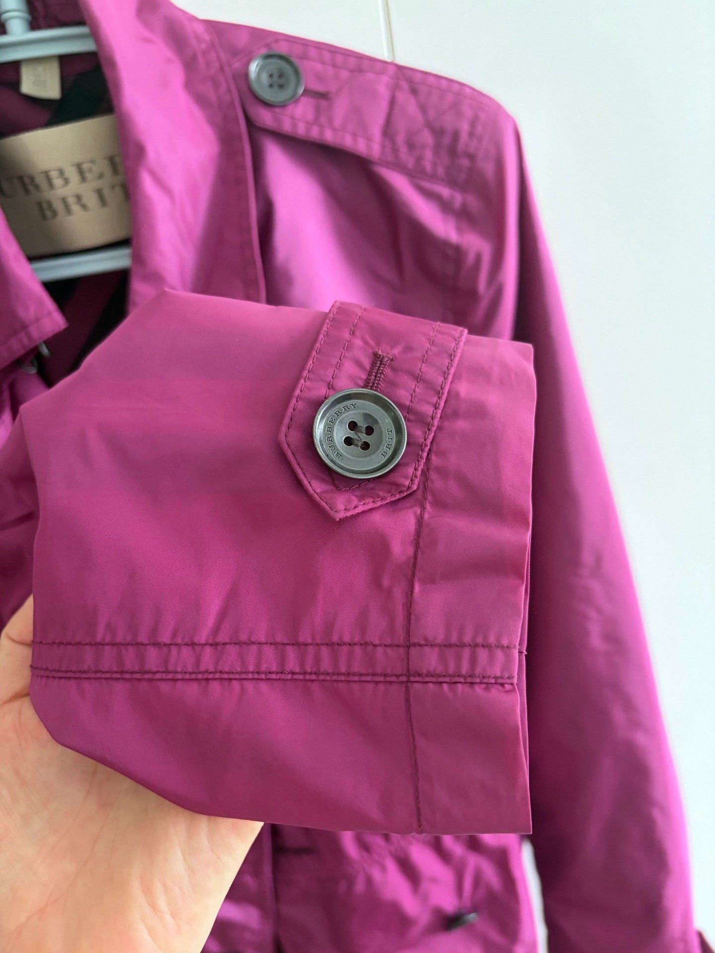 Burberry Burberry Pink Lightweight Trench Coat Size M / US 6-8 / IT 42-44 - 8 Thumbnail