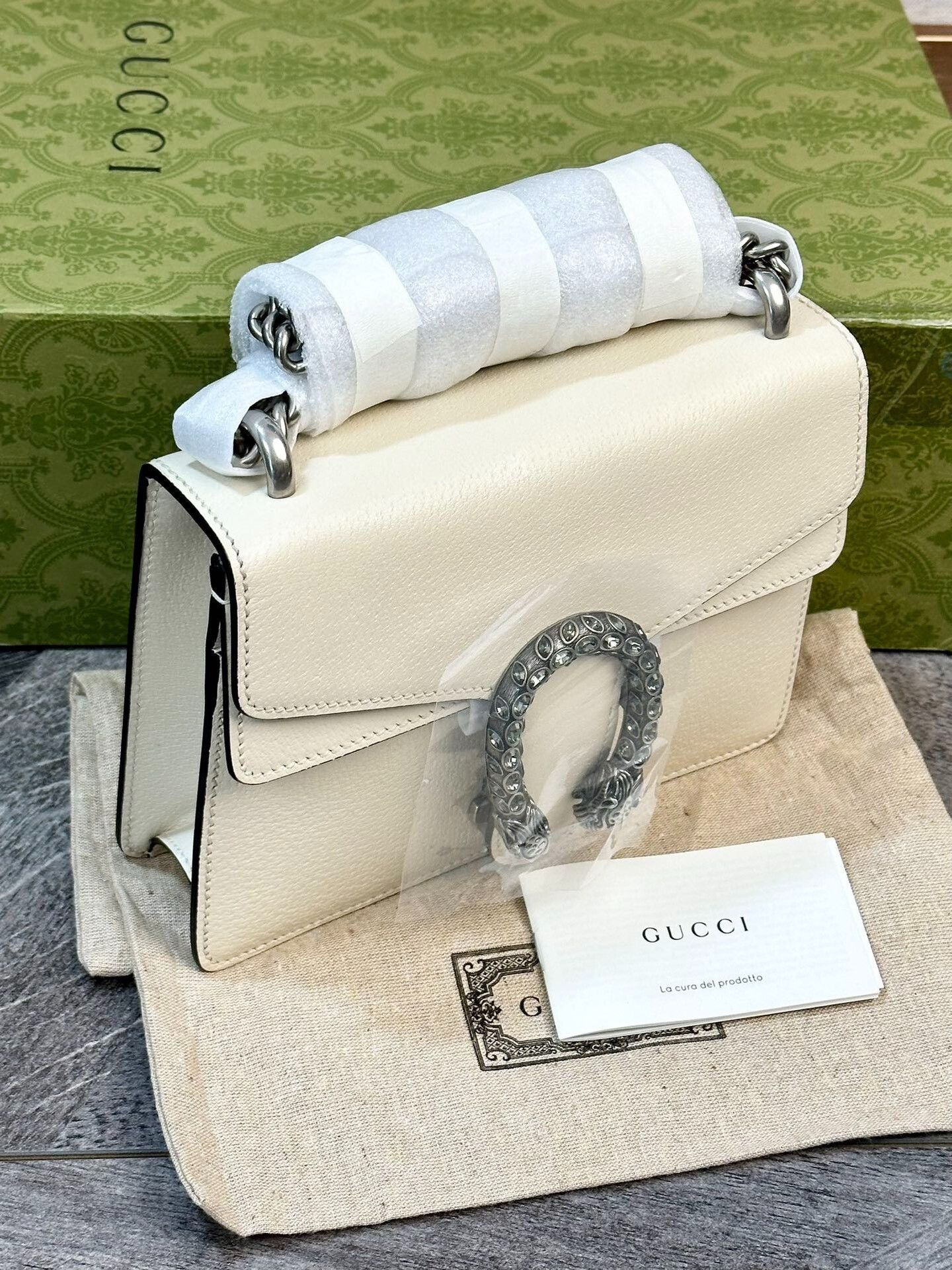 Gucci Gucci Small White Leather Dionysus Size ONE SIZE - 3 Thumbnail