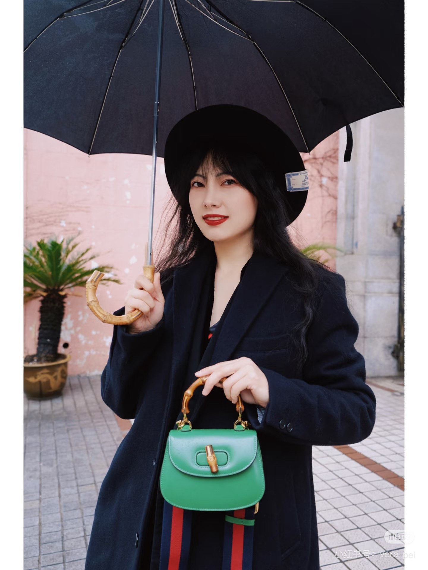 Gucci Gucci 1947 Bamboo Mimi Green Bag Size ONE SIZE - 4 Thumbnail