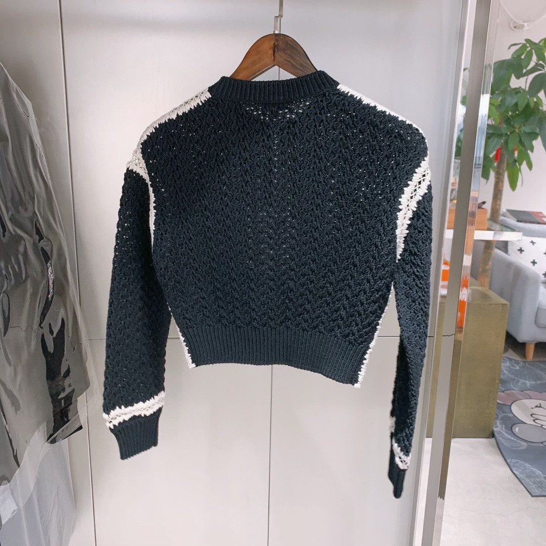 Chanel Chanel 22C Openwork Knit Sweater Size XXS / US 00 / IT 34 - 2 Thumbnail