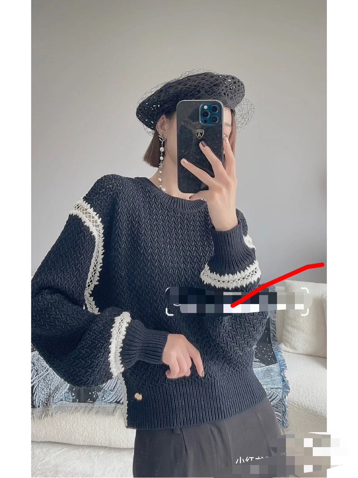 Chanel Chanel 22C Openwork Knit Sweater Size XXS / US 00 / IT 34 - 3 Thumbnail