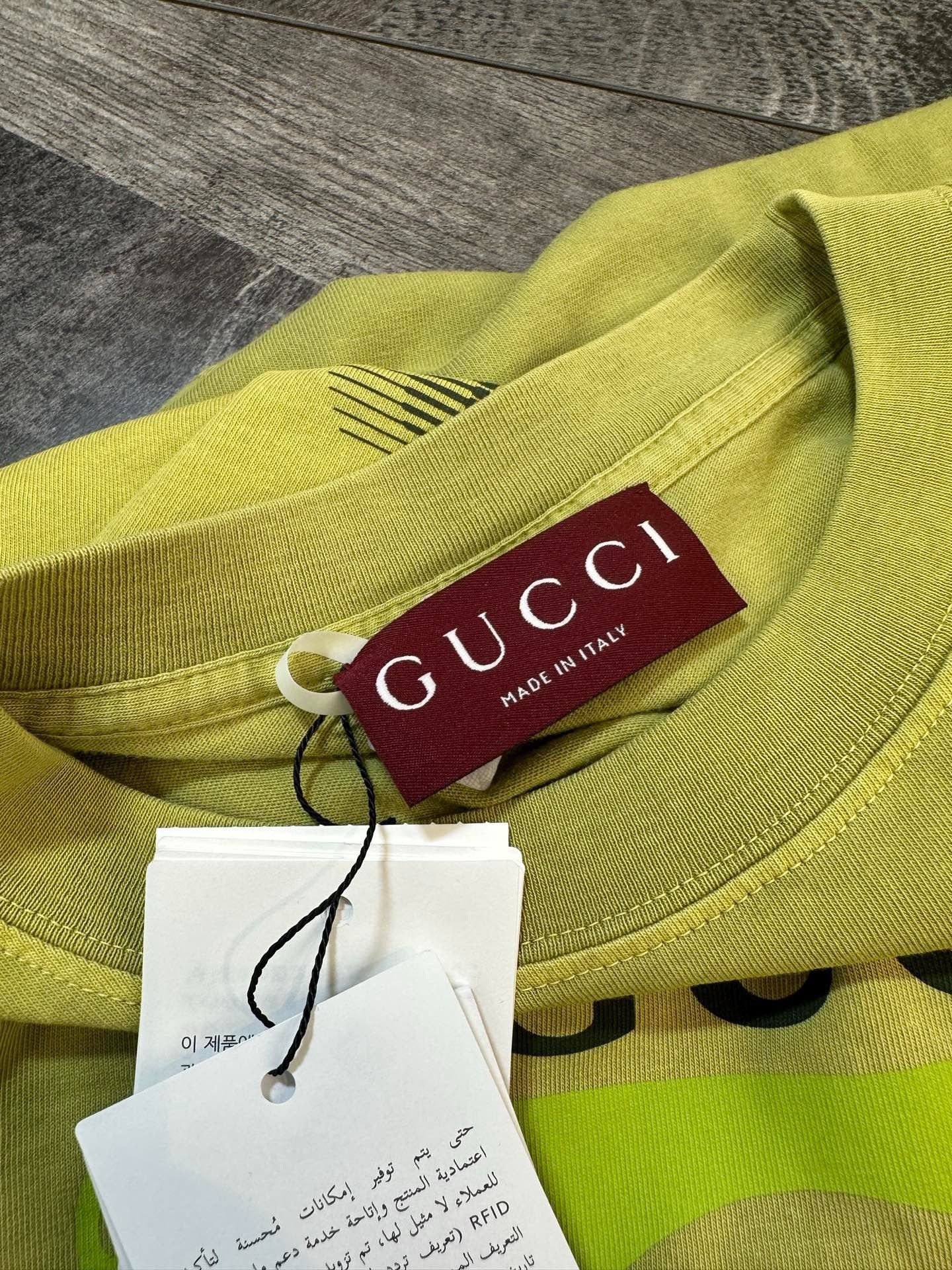 Gucci Gucci Green Gradient Double G Logo T-Shirt Size US S / EU 44-46 / 1 - 3 Thumbnail
