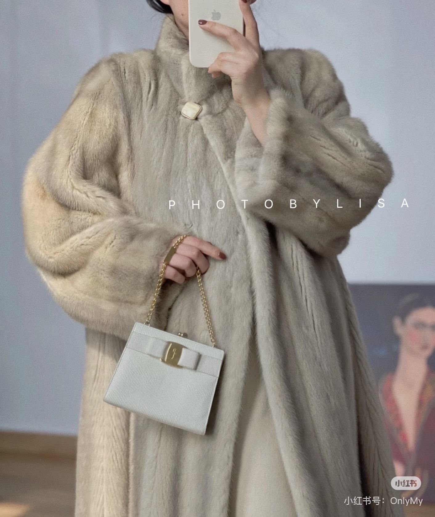 Salvatore Ferragamo Ferragamo Mini Museum Beige Chain Bag Size ONE SIZE - 3 Thumbnail