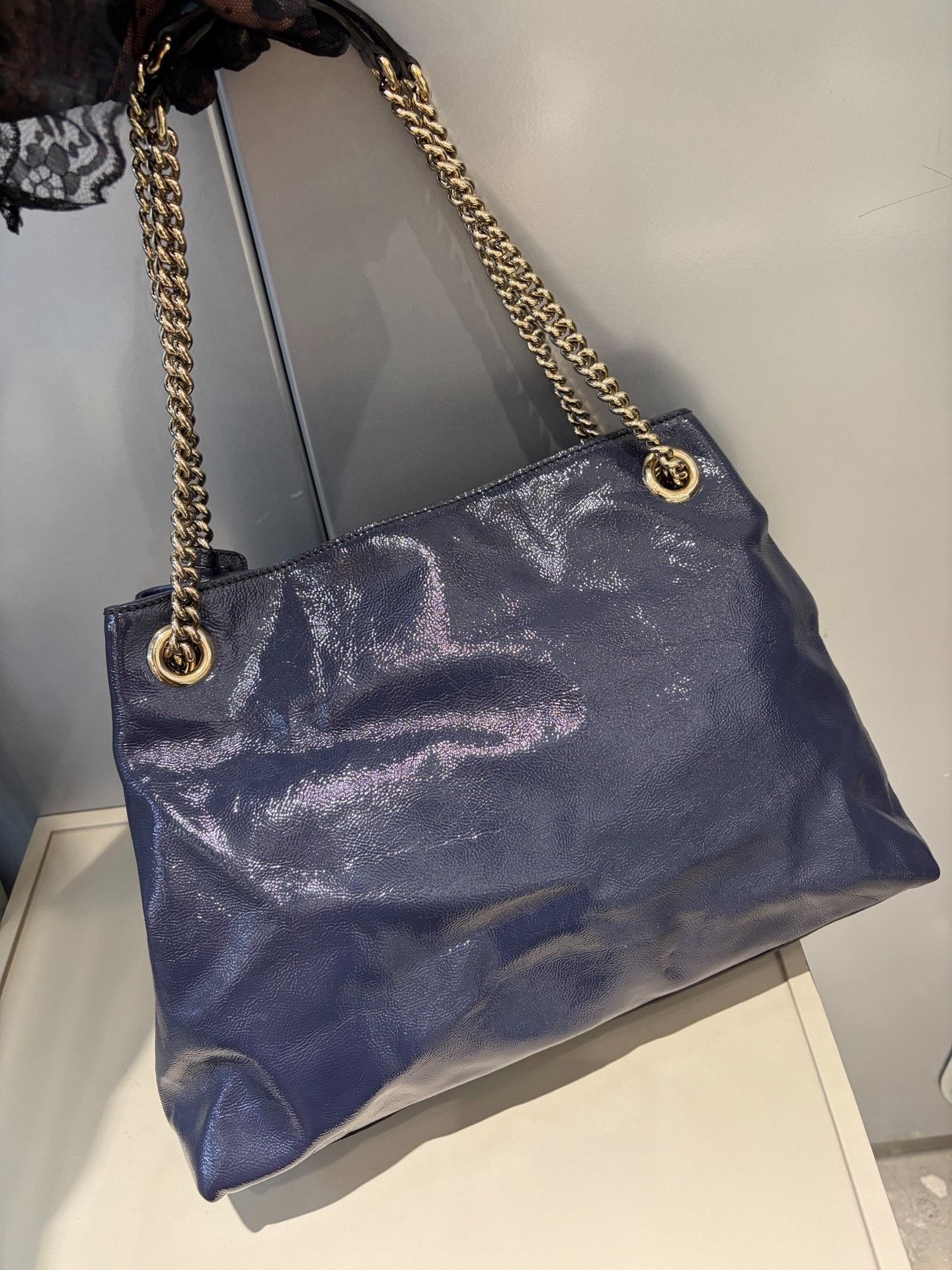 Gucci Gucci Soho Blue Tote Bag Size ONE SIZE - 3 Thumbnail