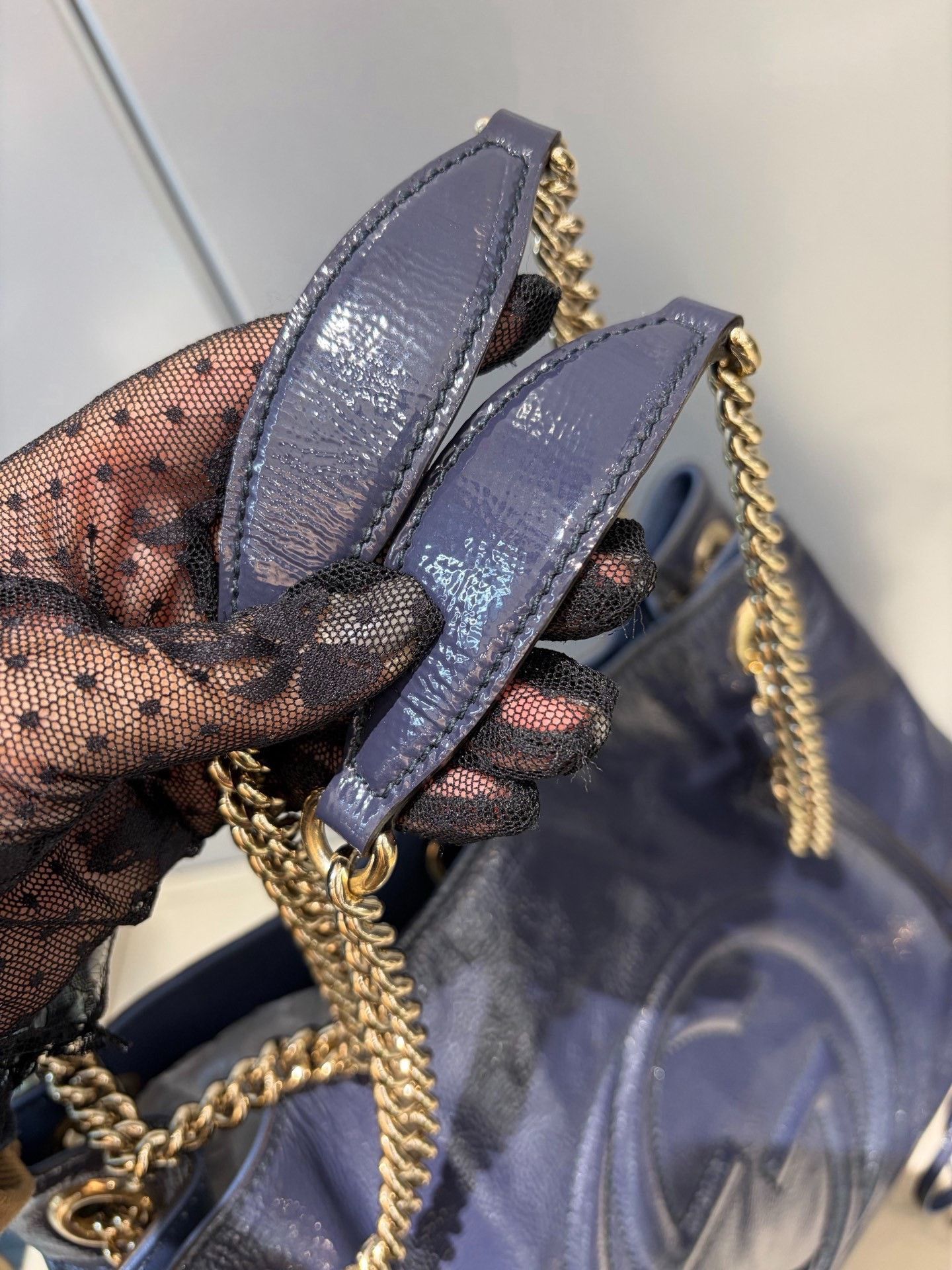 Gucci Gucci Soho Blue Tote Bag Size ONE SIZE - 5 Thumbnail