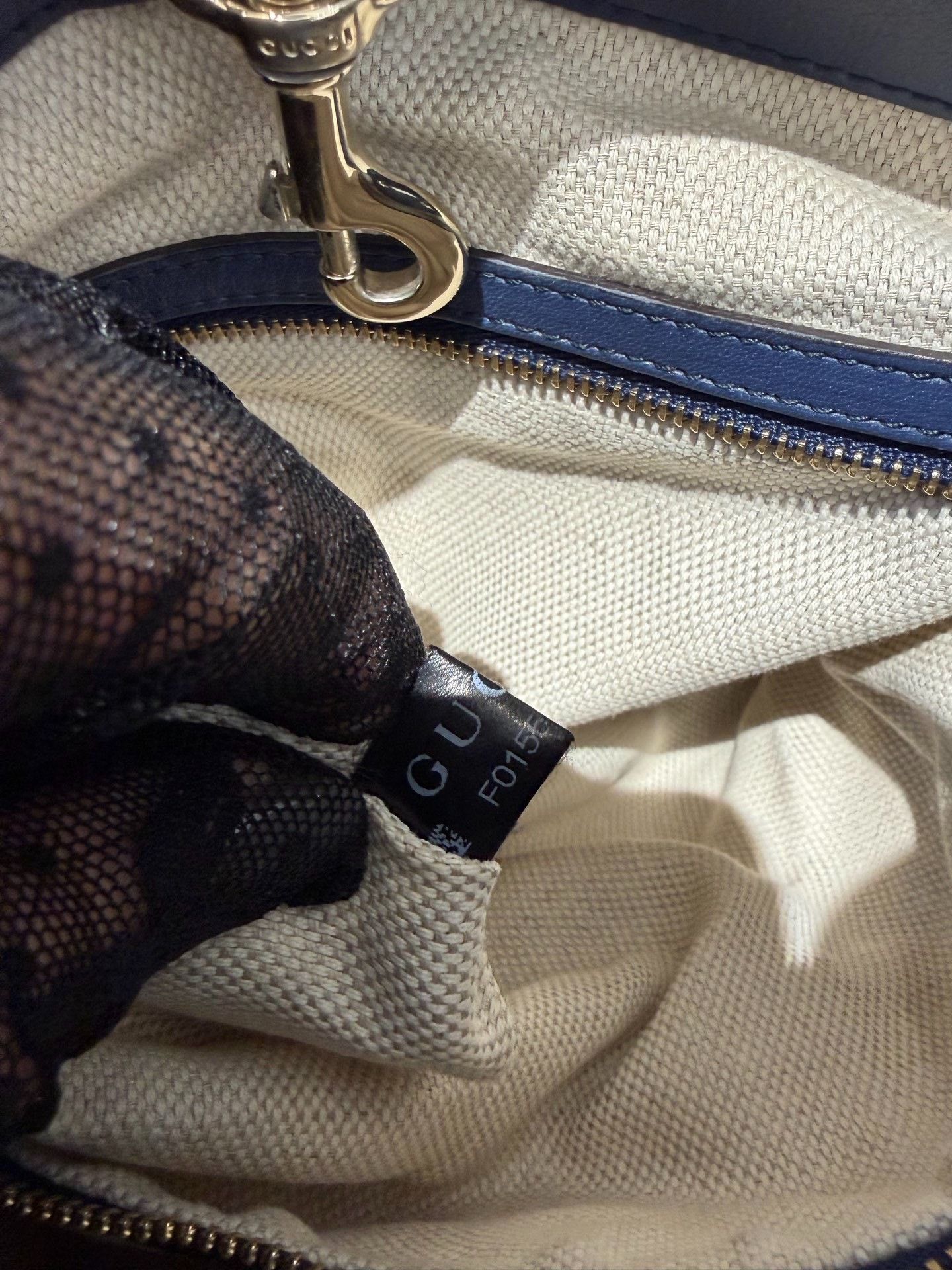 Gucci Gucci Soho Blue Tote Bag Size ONE SIZE - 7 Thumbnail