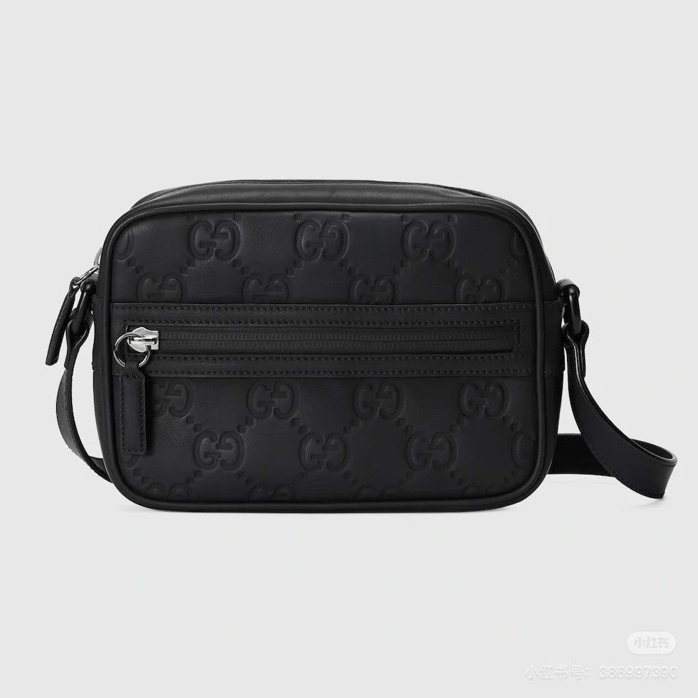 Gucci Gucci SoBlack Embossed Logo Camera Bag Size ONE SIZE - 6 Thumbnail