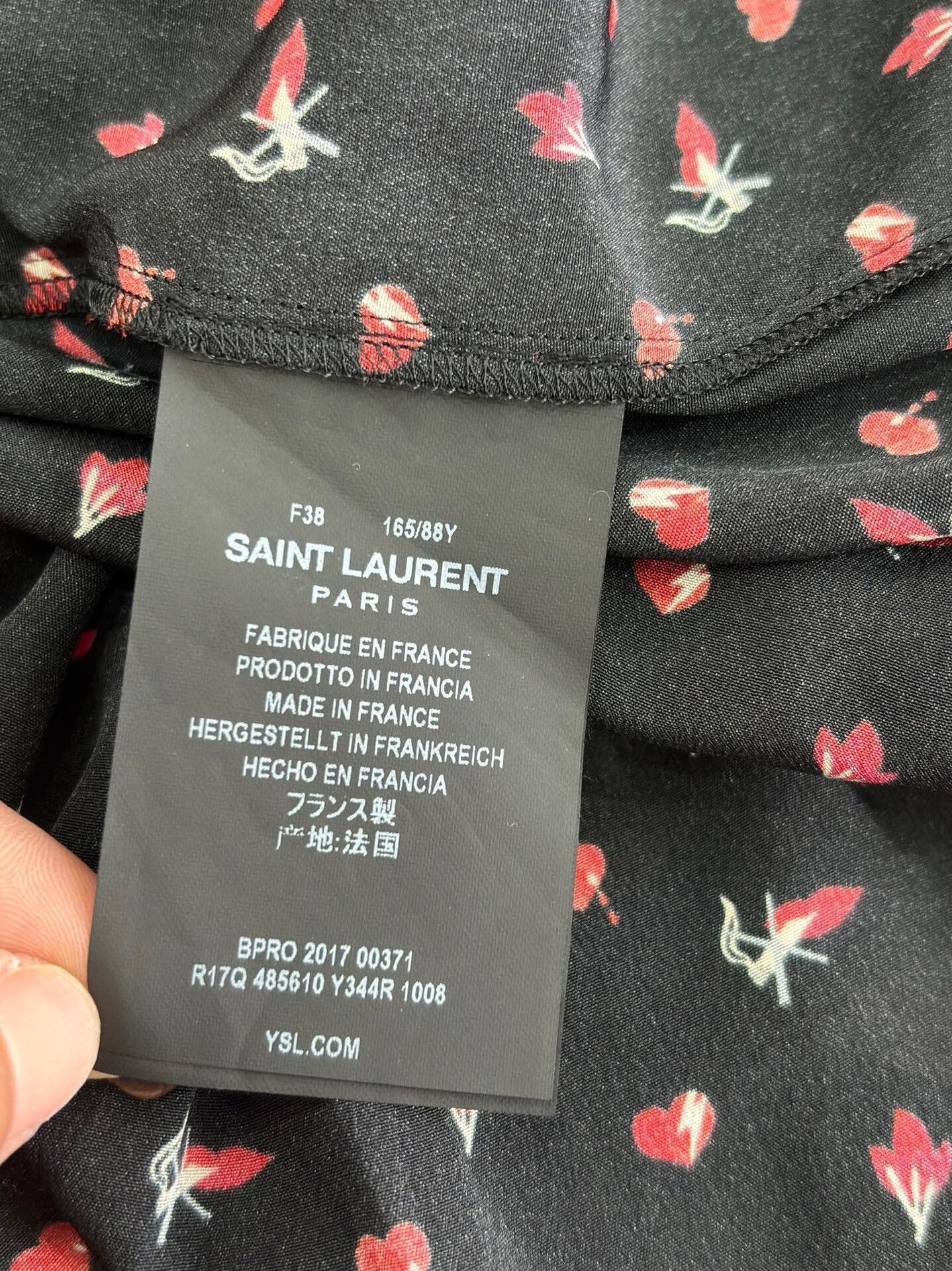 Yves Saint Laurent YSL Black Silk Bow Long Sleeve Pleated Dress Size S / US 4 / IT 40 - 7 Thumbnail