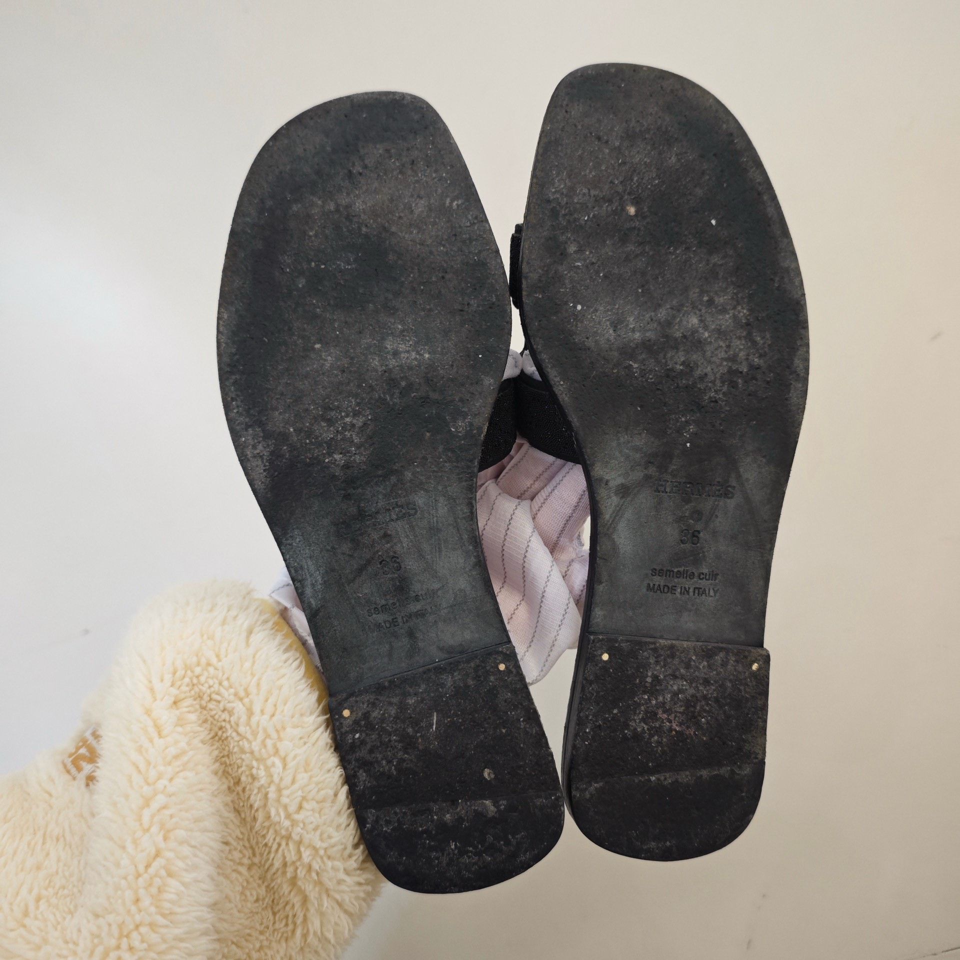 Hermes Hermes Oran Star Slippers Size US 5 / IT 35 - 4 Thumbnail