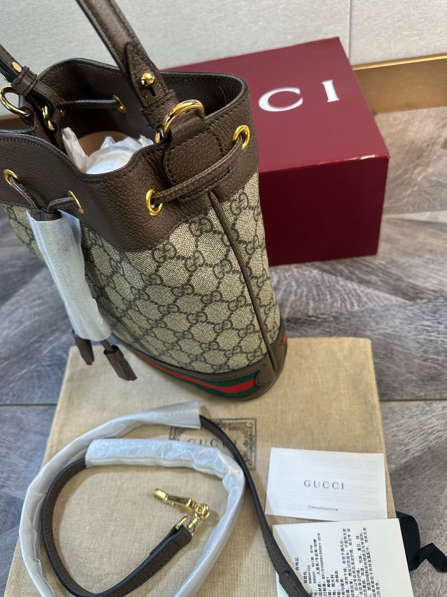 Gucci Gucci GG Monogram Medium Bucket Bag Size ONE SIZE - 5 Thumbnail