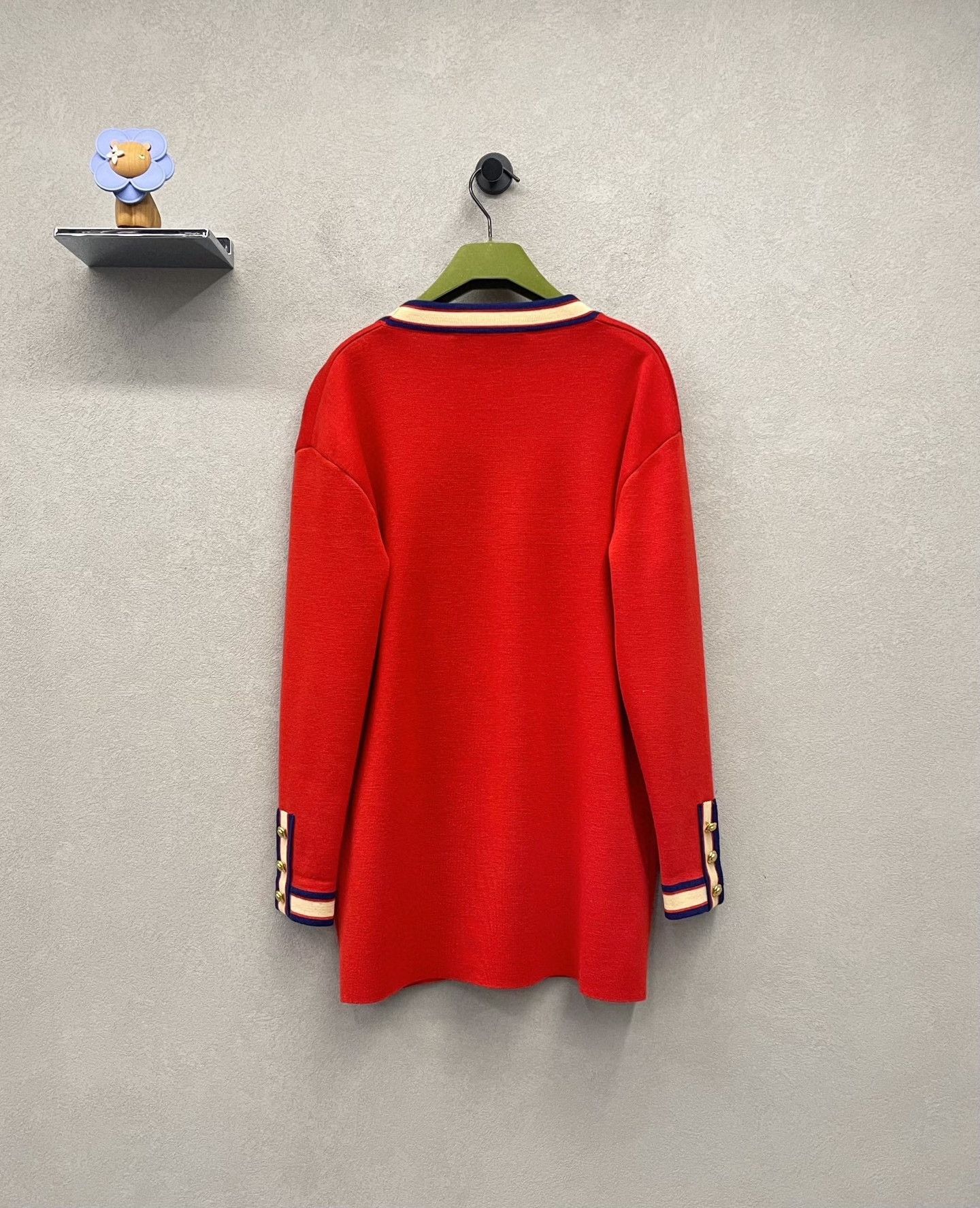 Gucci Gucci Red Knit Cardigan XXS Size XXS / US 00 / IT 34 - 2 Thumbnail