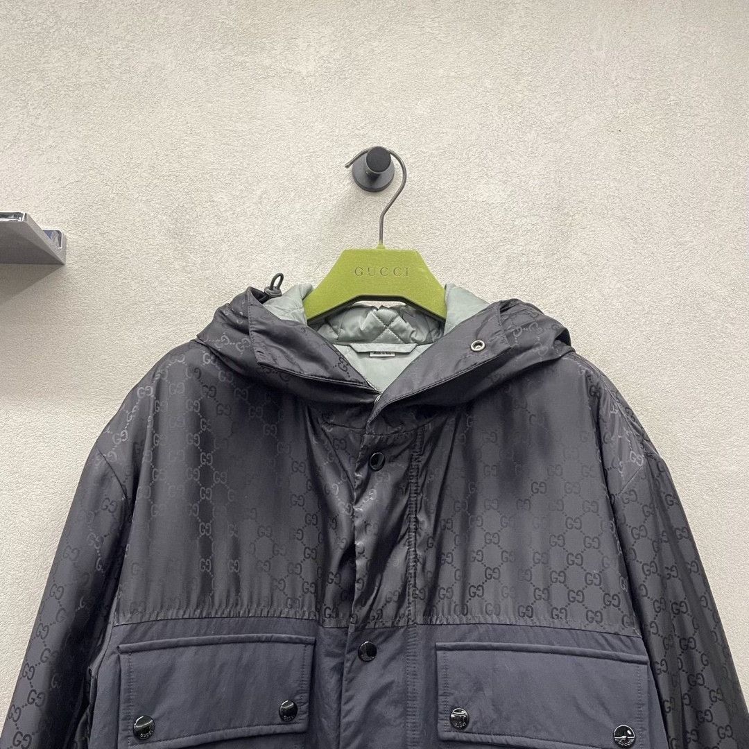 Gucci Gucci Black Multi-Pocket Cotton Coat Size US S / EU 44-46 / 1 - 4 Thumbnail