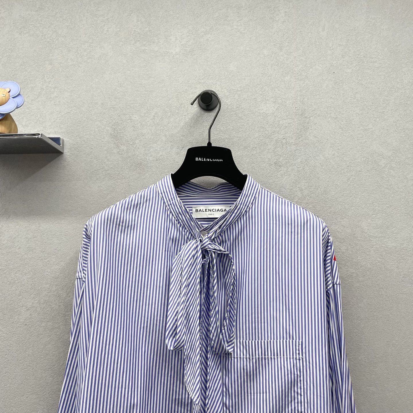 Balenciaga Balenciaga Blue Striped Shirt Size US M / EU 48-50 / 2 - 4 Thumbnail