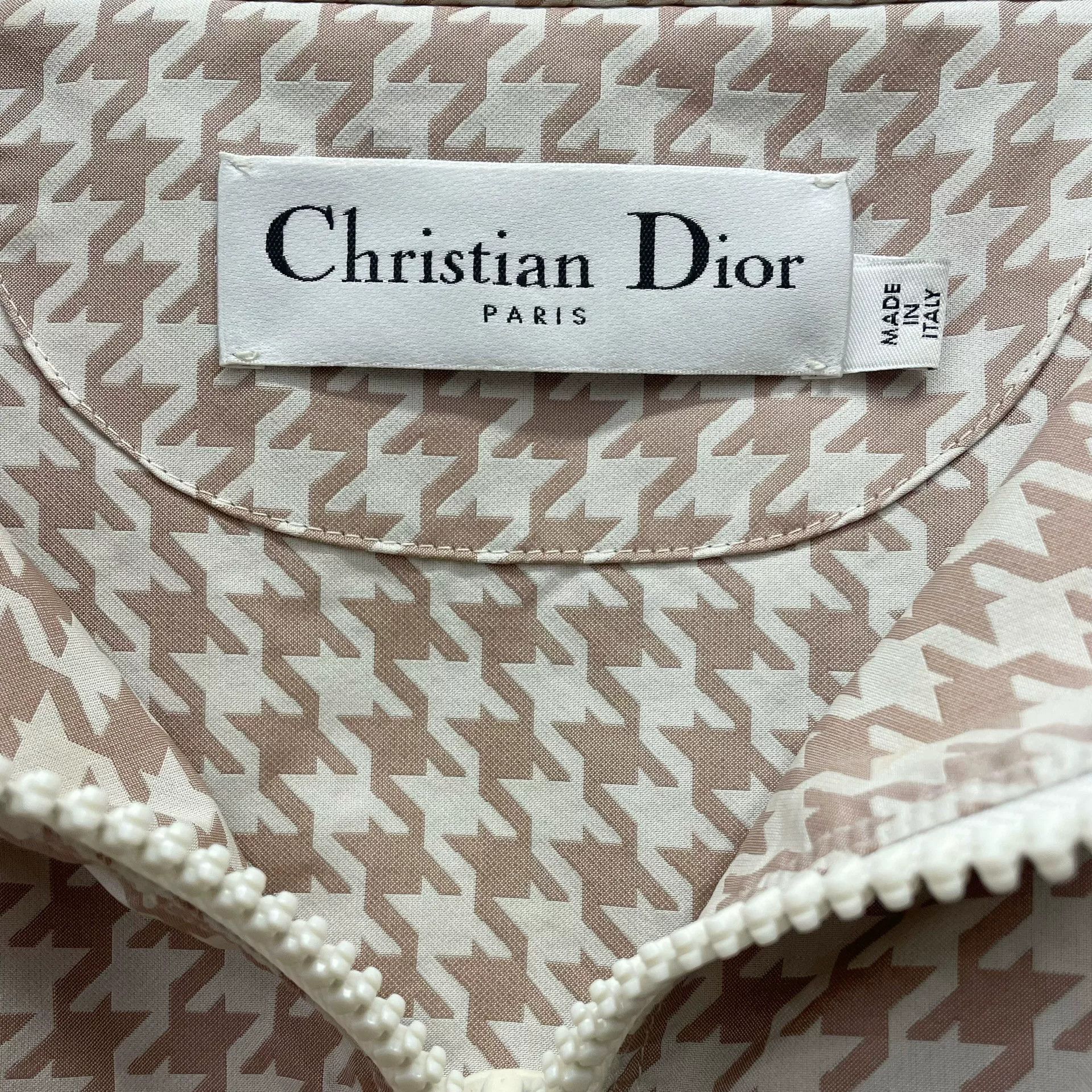 Dior Dior Houndstooth Hooded Windbreaker Size US XS / EU 42 / 0 - 5 Thumbnail