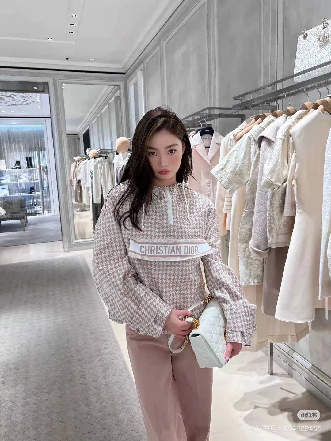 Dior Dior Houndstooth Hooded Windbreaker Size US XS / EU 42 / 0 - 8 Thumbnail