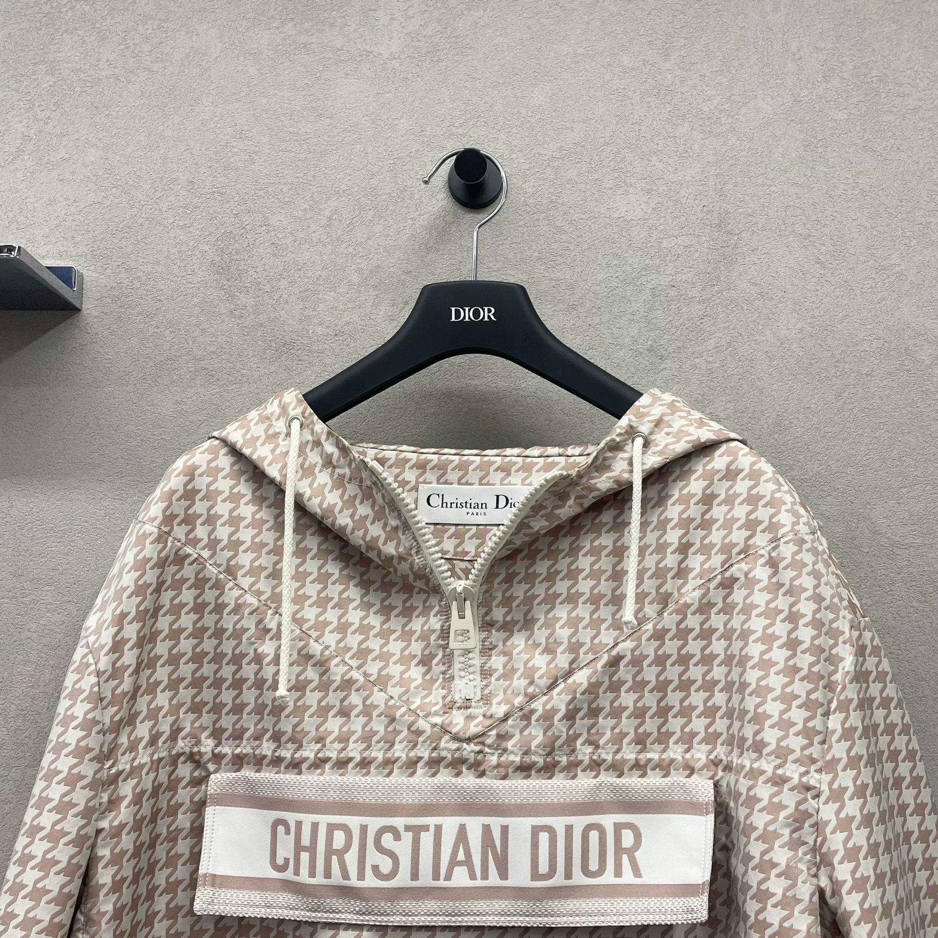 Dior Dior Houndstooth Hooded Windbreaker Size US XS / EU 42 / 0 - 4 Thumbnail