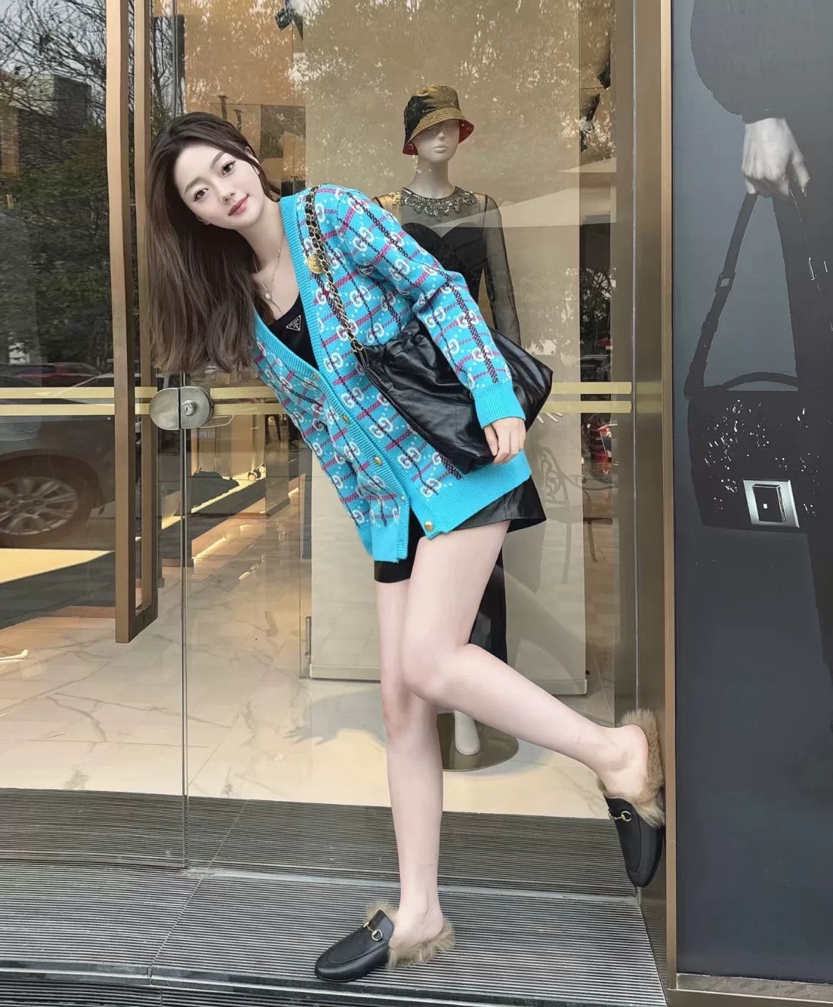 Gucci Gucci GG Monogram Blue Knit Cardigan Size XL / US 12-14 / IT 48-50 - 7 Thumbnail