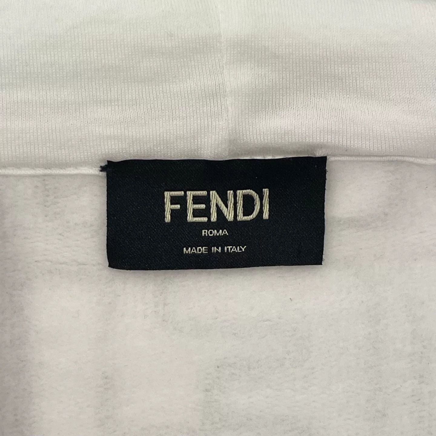 Fendi Fendi Double F Logo White Hoodie Size US S / EU 44-46 / 1 - 5 Thumbnail