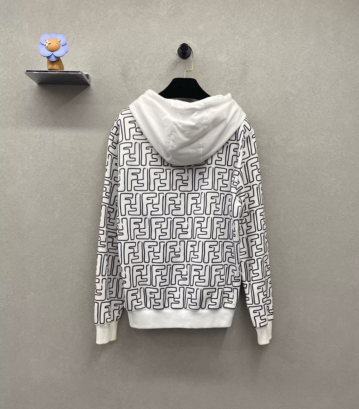 Fendi Fendi Double F Logo White Hoodie Size US S / EU 44-46 / 1 - 2 Thumbnail