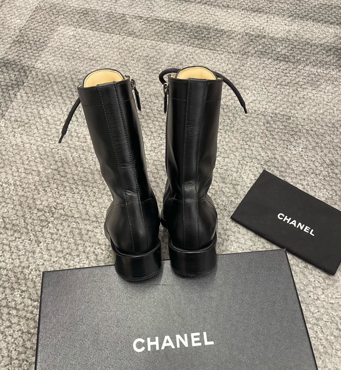 Chanel CHANEL Black Mid-Calf Boots Size US 6 / IT 36 - 6 Thumbnail