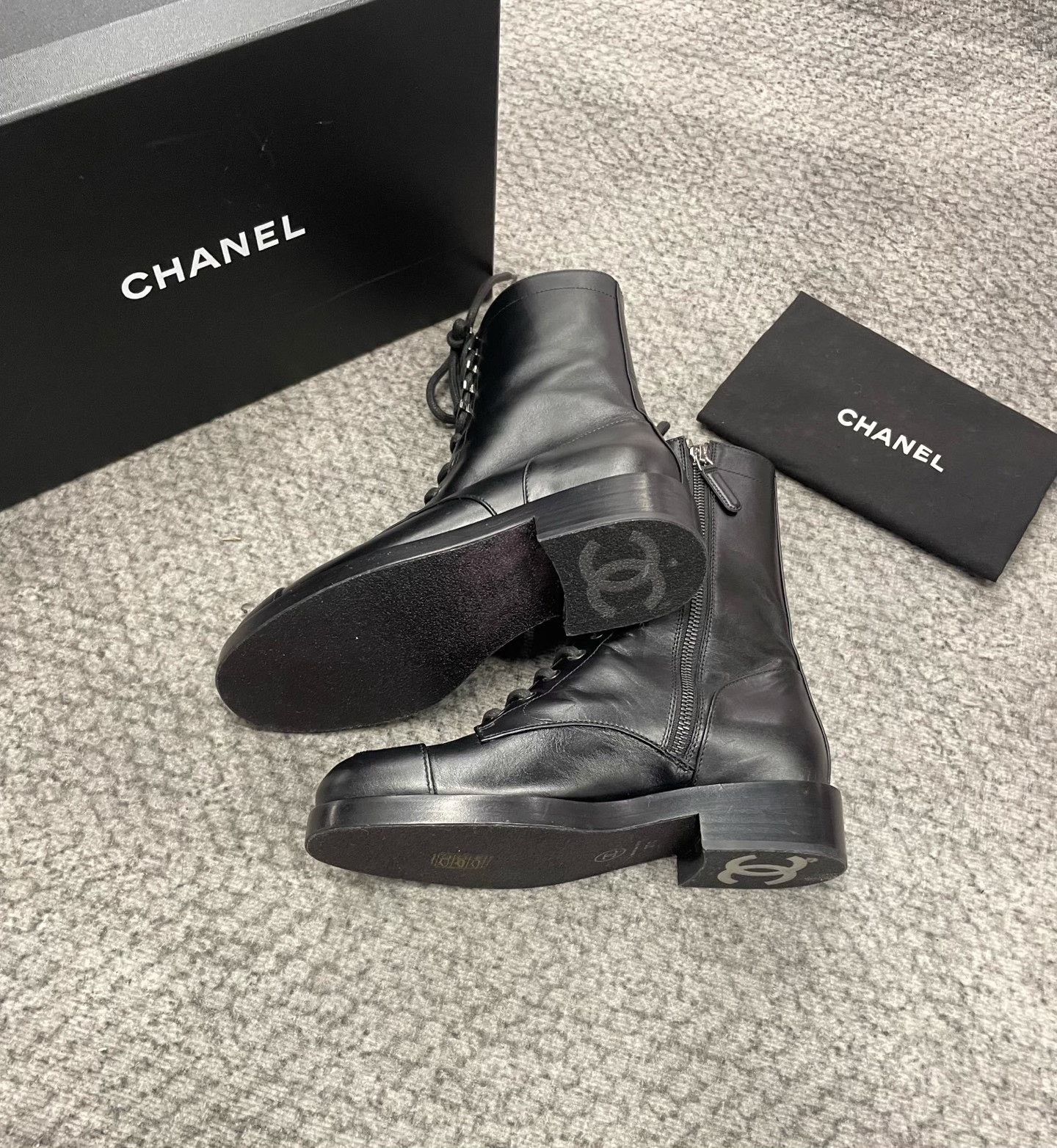 Chanel CHANEL Black Mid-Calf Boots Size US 6 / IT 36 - 5 Thumbnail