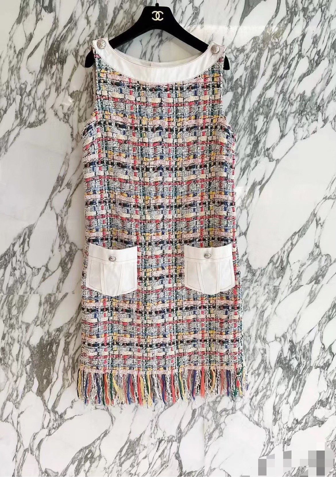 Chanel Chanel Runway Fringe Tweed Dress Size XS / US 0-2 / IT 36-38 - 9 Thumbnail