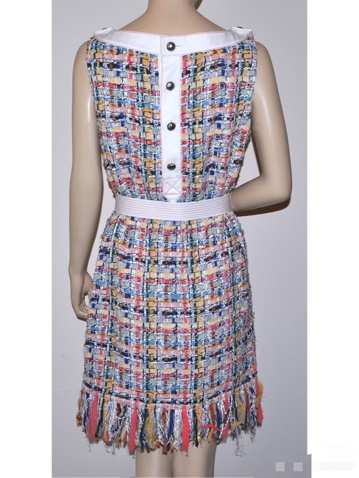 Chanel Chanel Runway Fringe Tweed Dress Size XS / US 0-2 / IT 36-38 - 7 Thumbnail