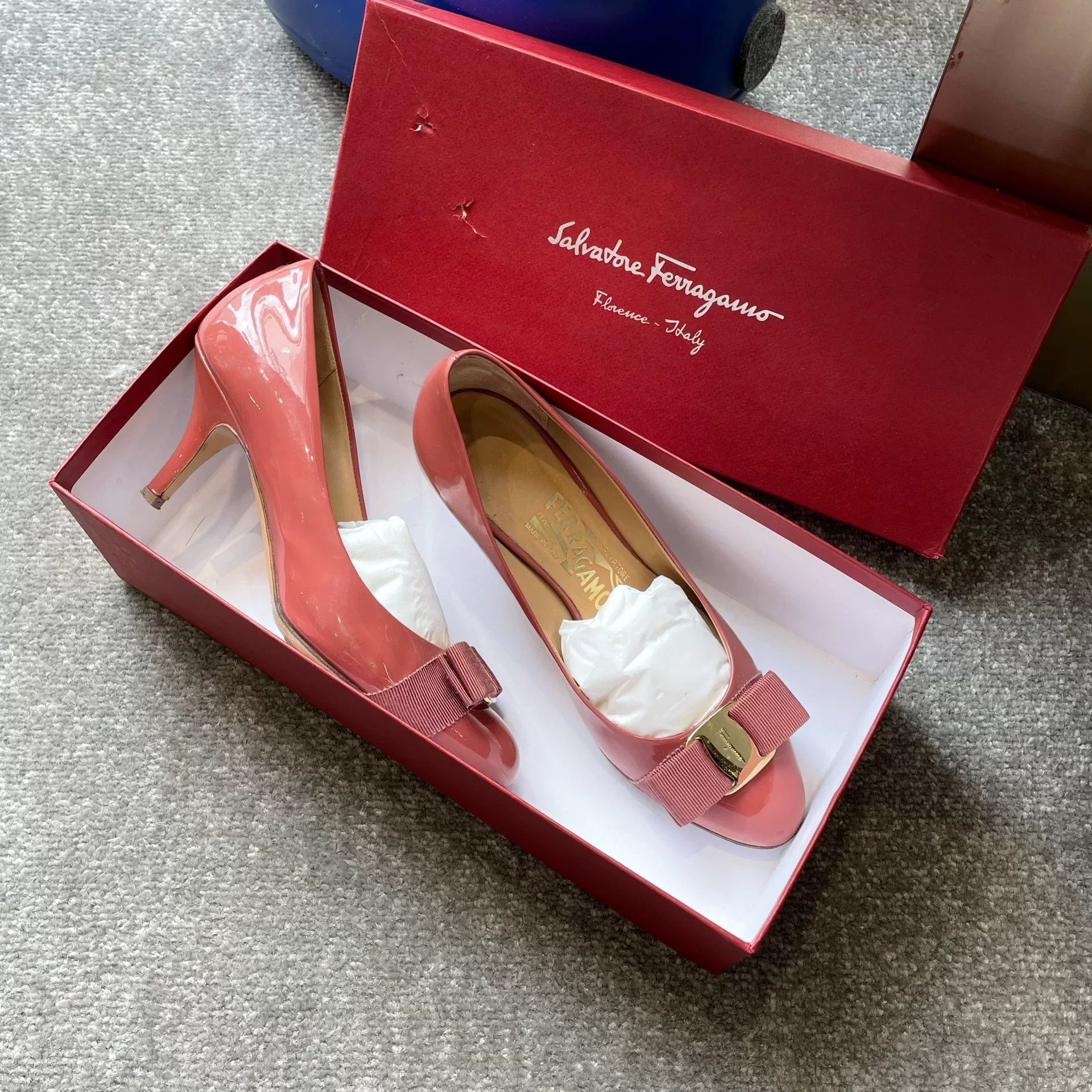 Salvatore Ferragamo Ferragamo Magenta Leather High Heels Size US 5 / IT 35 - 5 Thumbnail