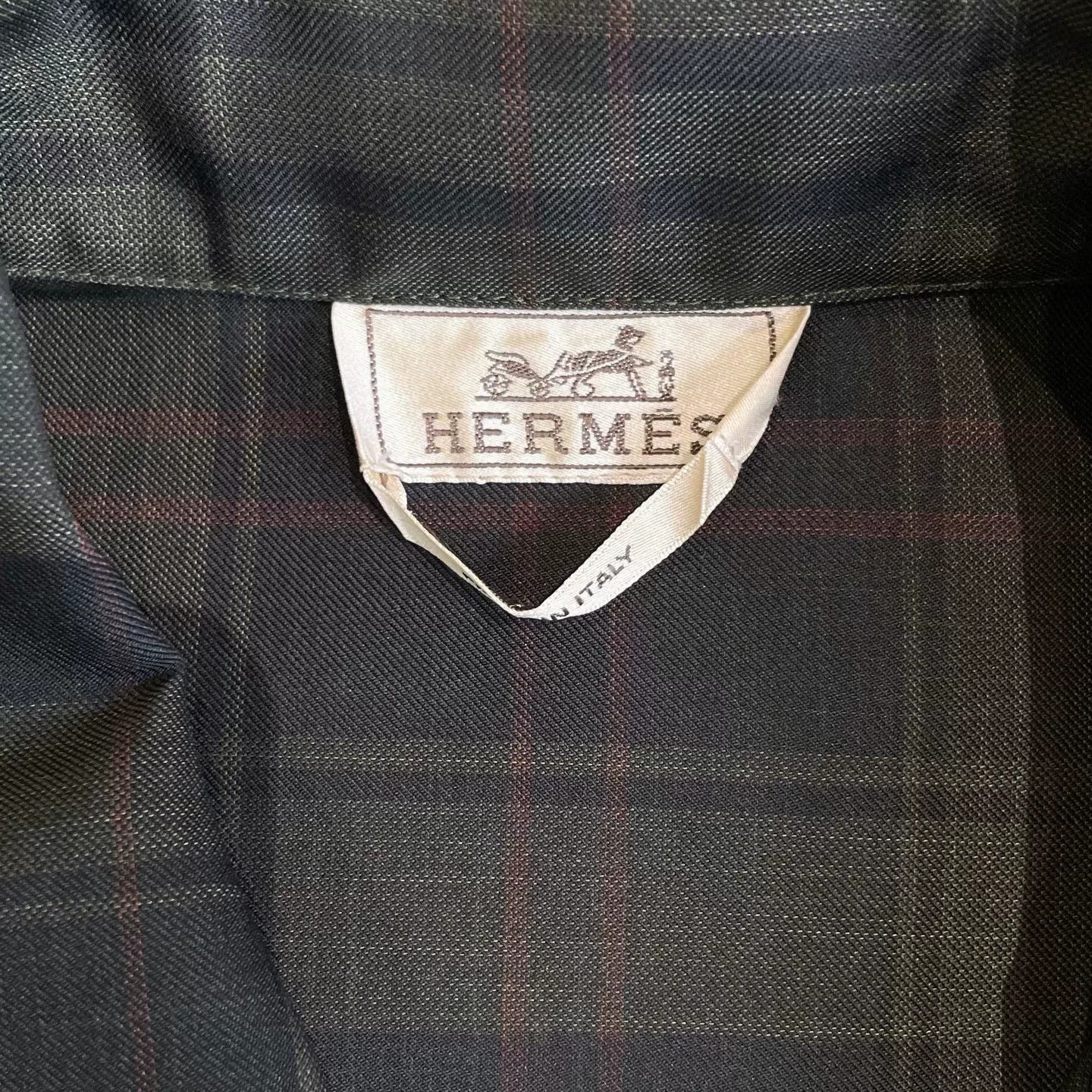 Hermes Hermès Plaid Short-Sleeve Shirt Size US M / EU 48-50 / 2 - 5 Thumbnail