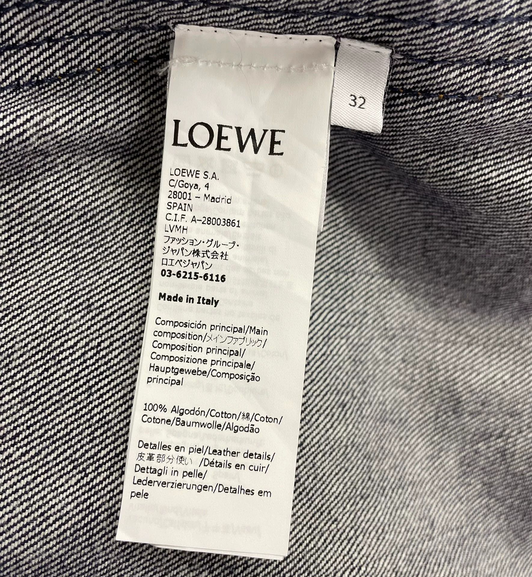 Loewe Loewe Dark Blue Denim Jacket Size US M / EU 48-50 / 2 - 6 Thumbnail