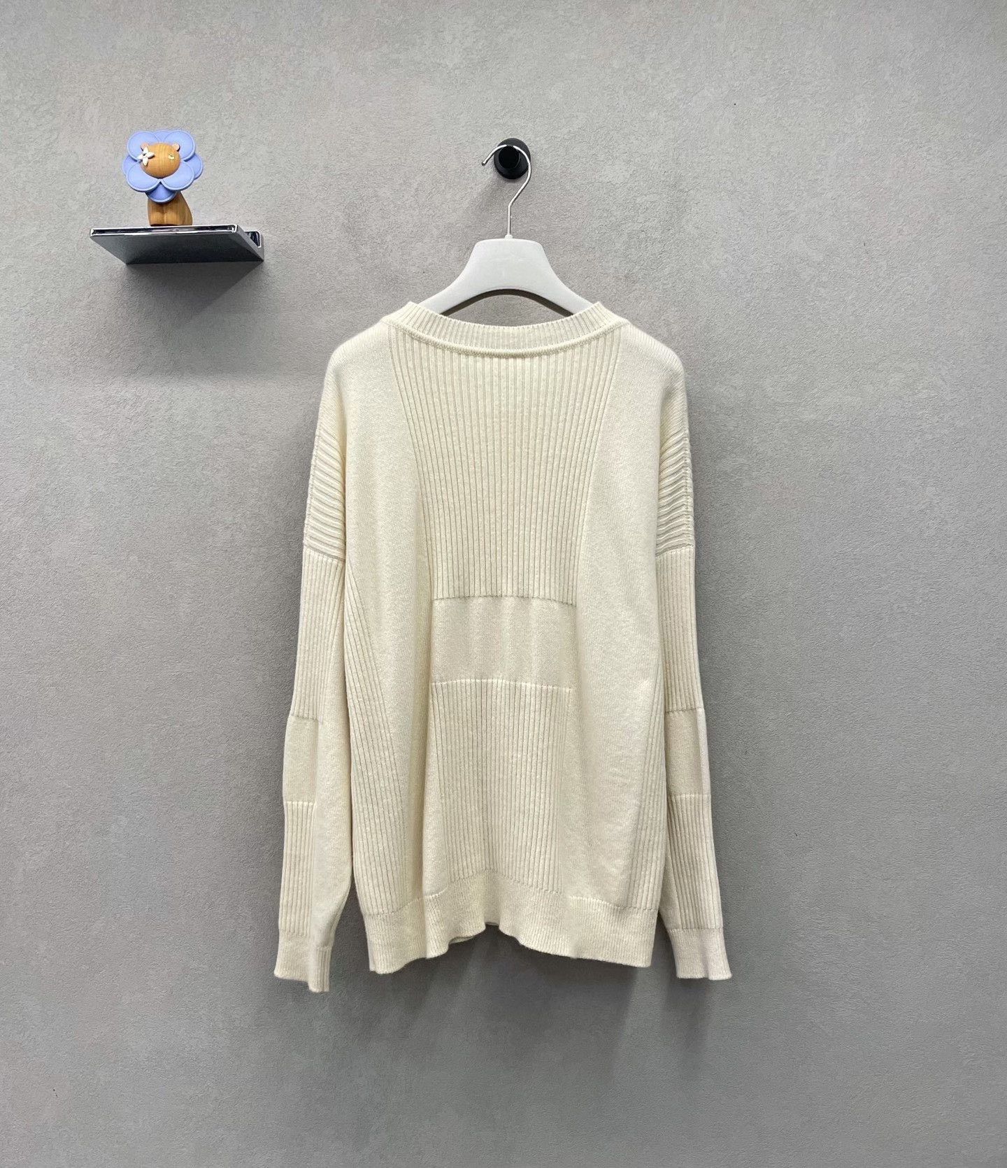 Hermes New Hermes Cream White Knit Sweater Size XS / US 0-2 / IT 36-38 - 2 Thumbnail