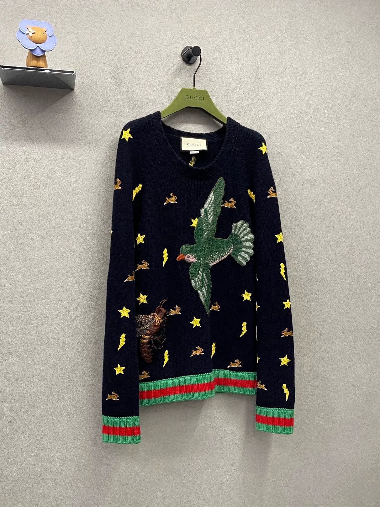 Gucci Gucci Star Bird Embroidery Sweater Size S / US 4 / IT 40 - 2 Thumbnail