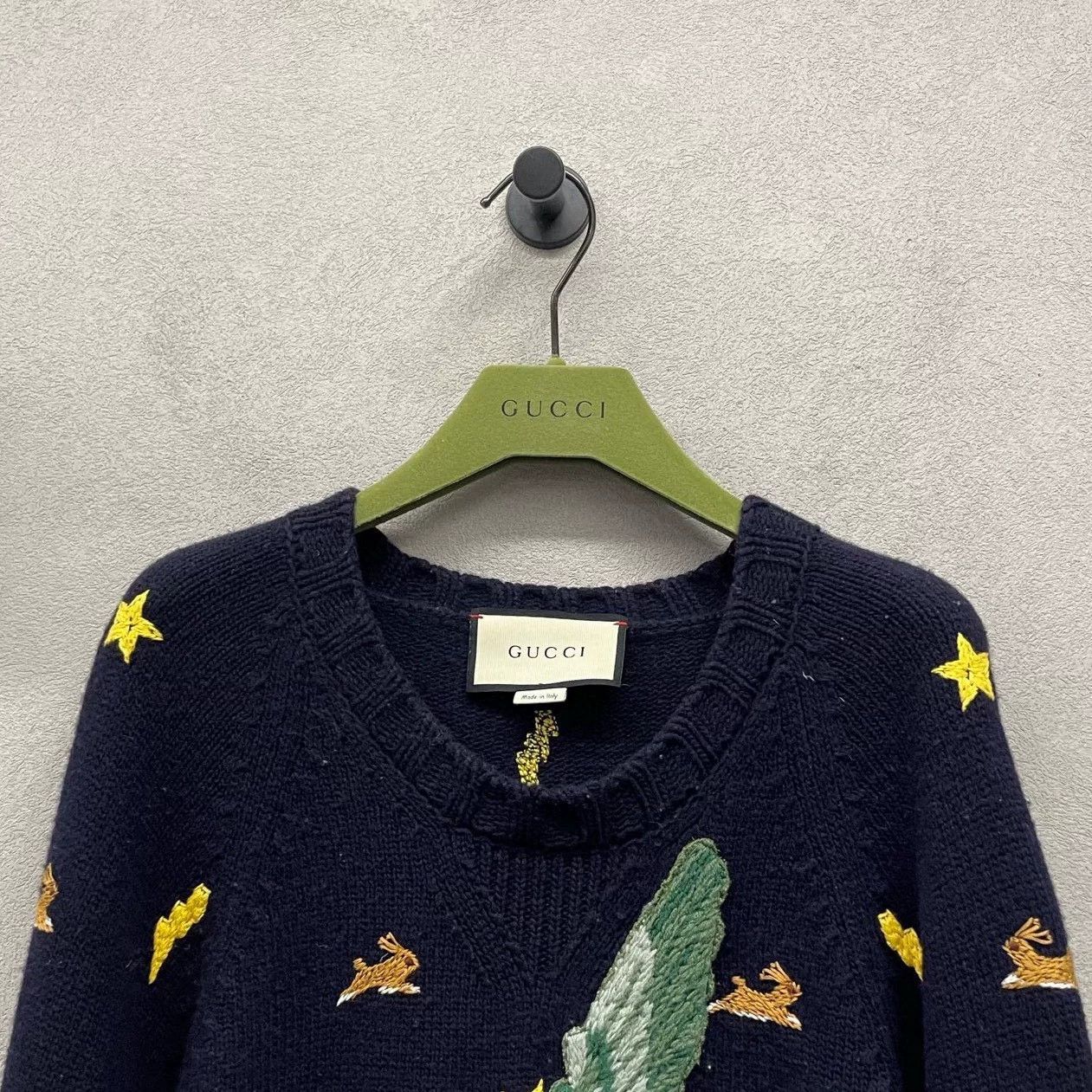 Gucci Gucci Star Bird Embroidery Sweater Size S / US 4 / IT 40 - 4 Thumbnail