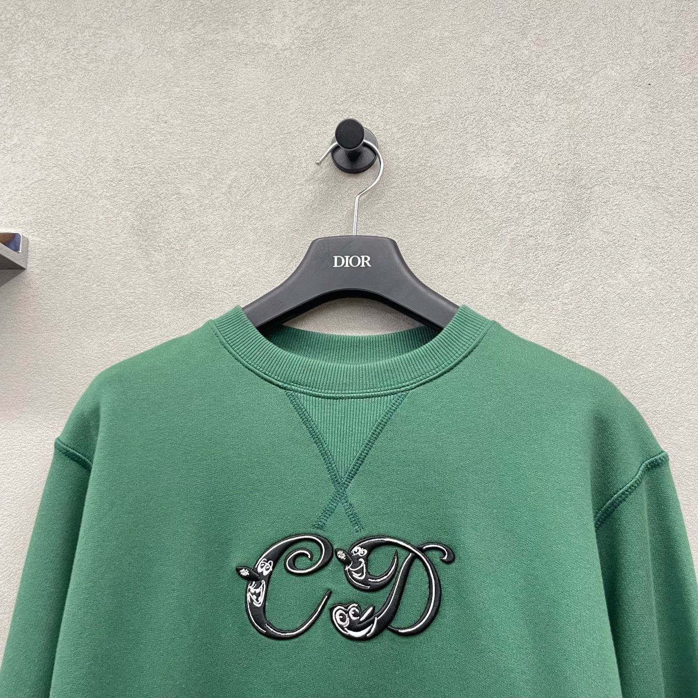 Dior DIOR Green Crewneck Sweatshirt Size S / US 4 / IT 40 - 4 Thumbnail