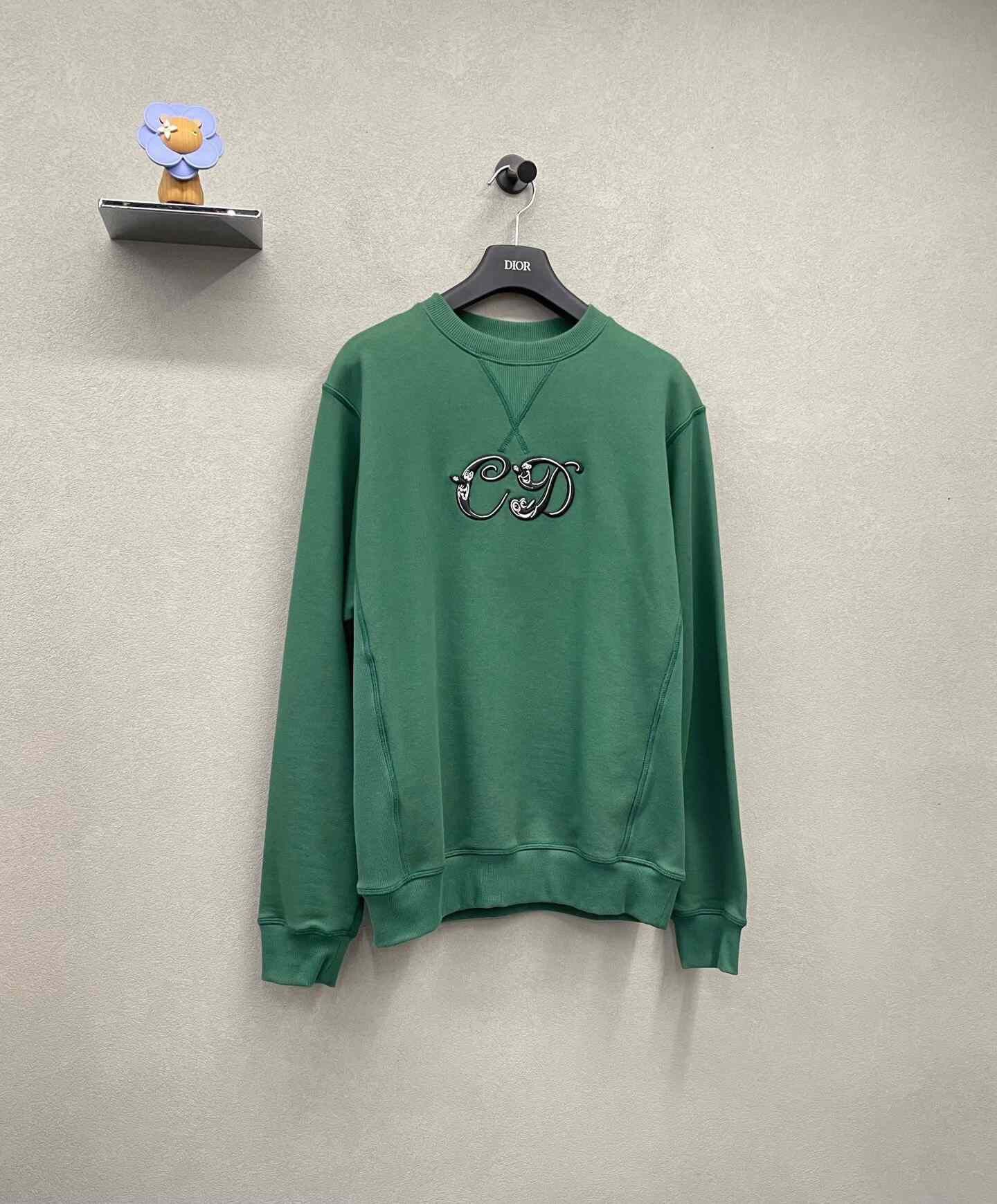 Dior DIOR Green Crewneck Sweatshirt Size S / US 4 / IT 40 - 3 Thumbnail