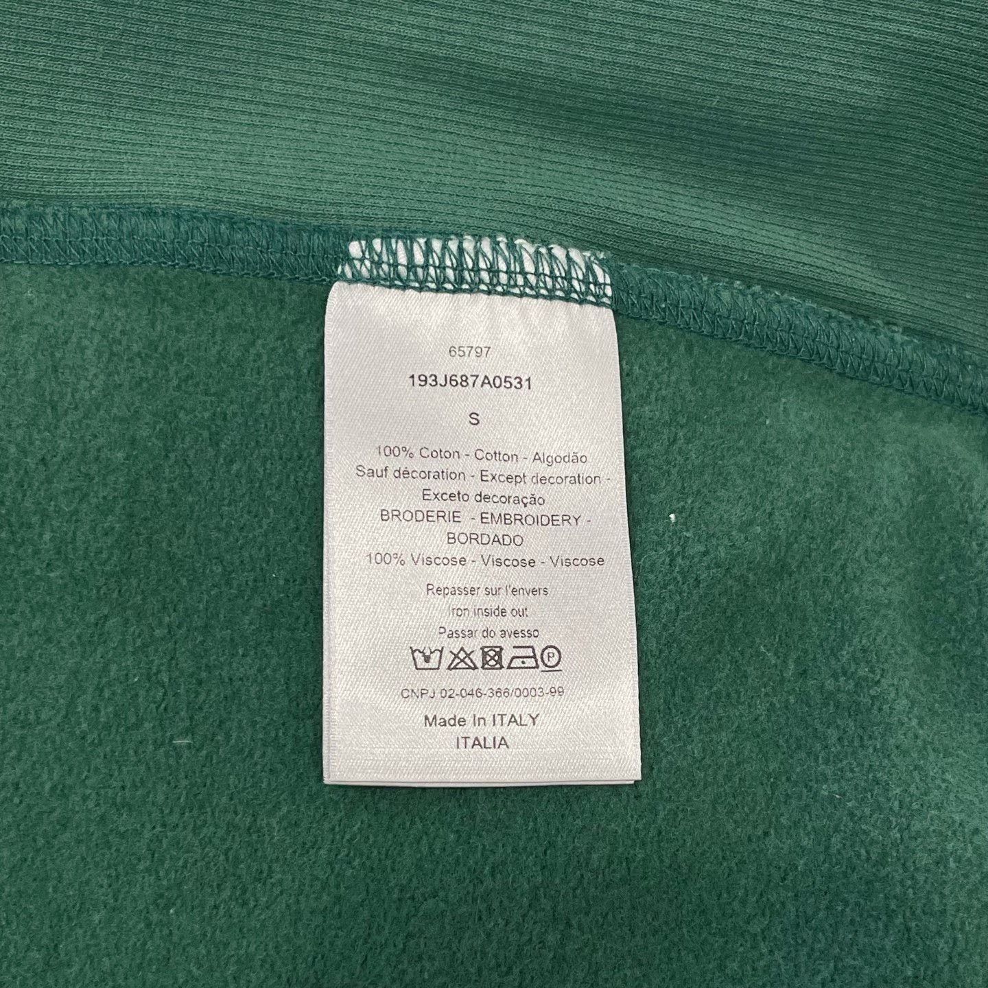 Dior DIOR Green Crewneck Sweatshirt Size S / US 4 / IT 40 - 6 Thumbnail