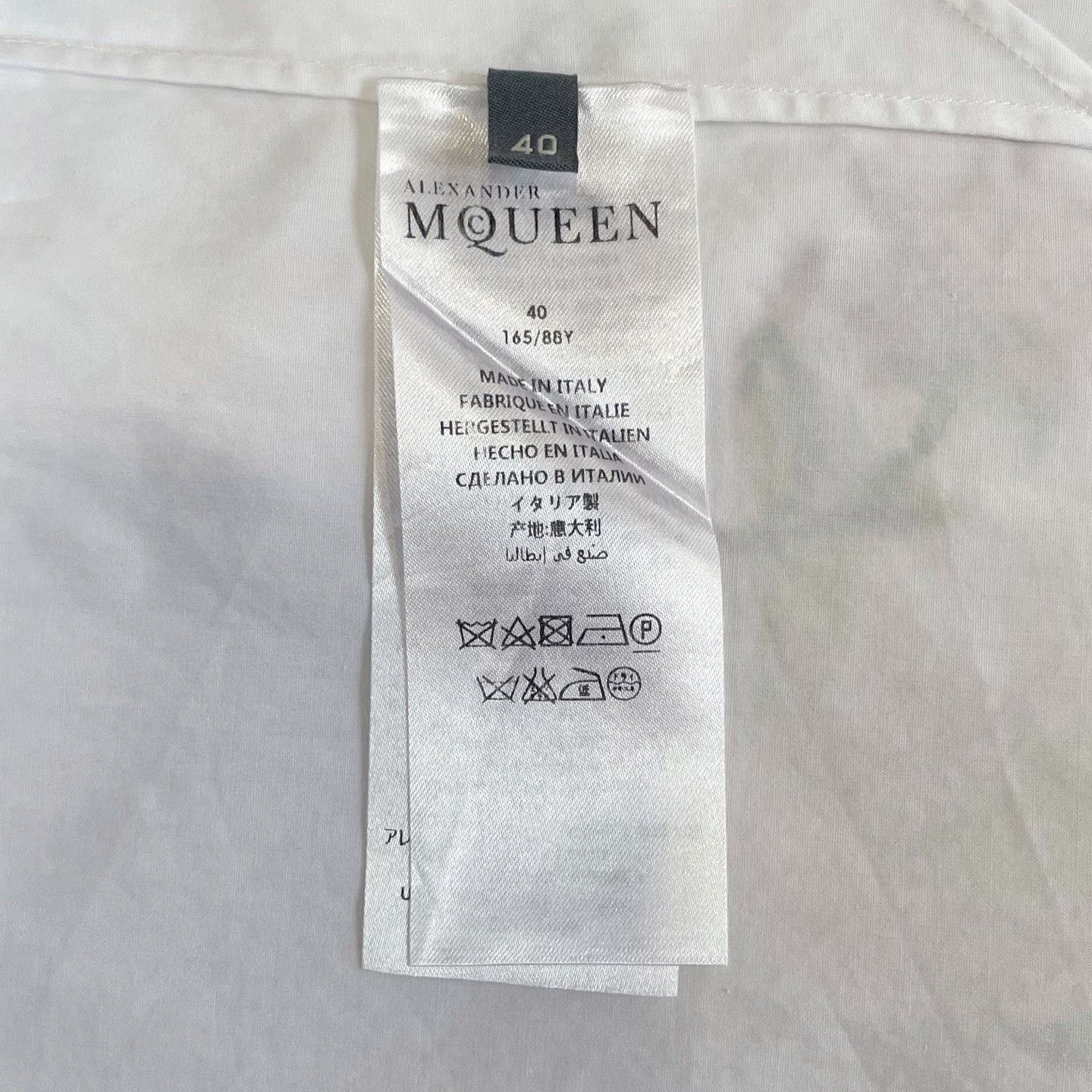 Alexander McQueen Alexander McQueen White Floral Embroidery Shirt Size S / US 4 / IT 40 - 6 Thumbnail